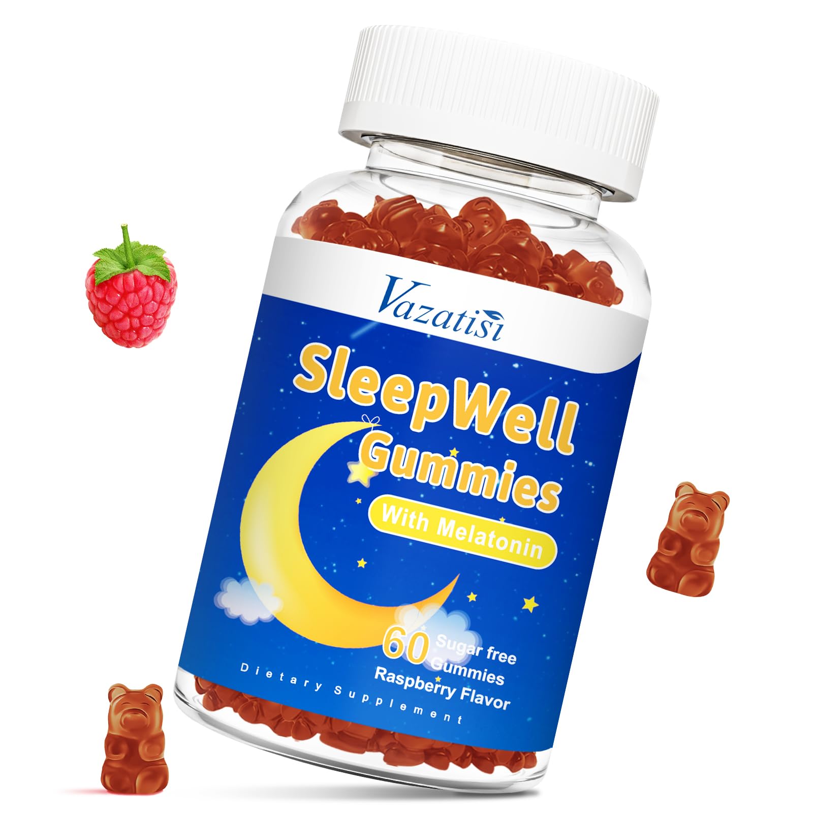 Vazatisi Sleep Gummies for Adults and Kids Gummy, 60 Count