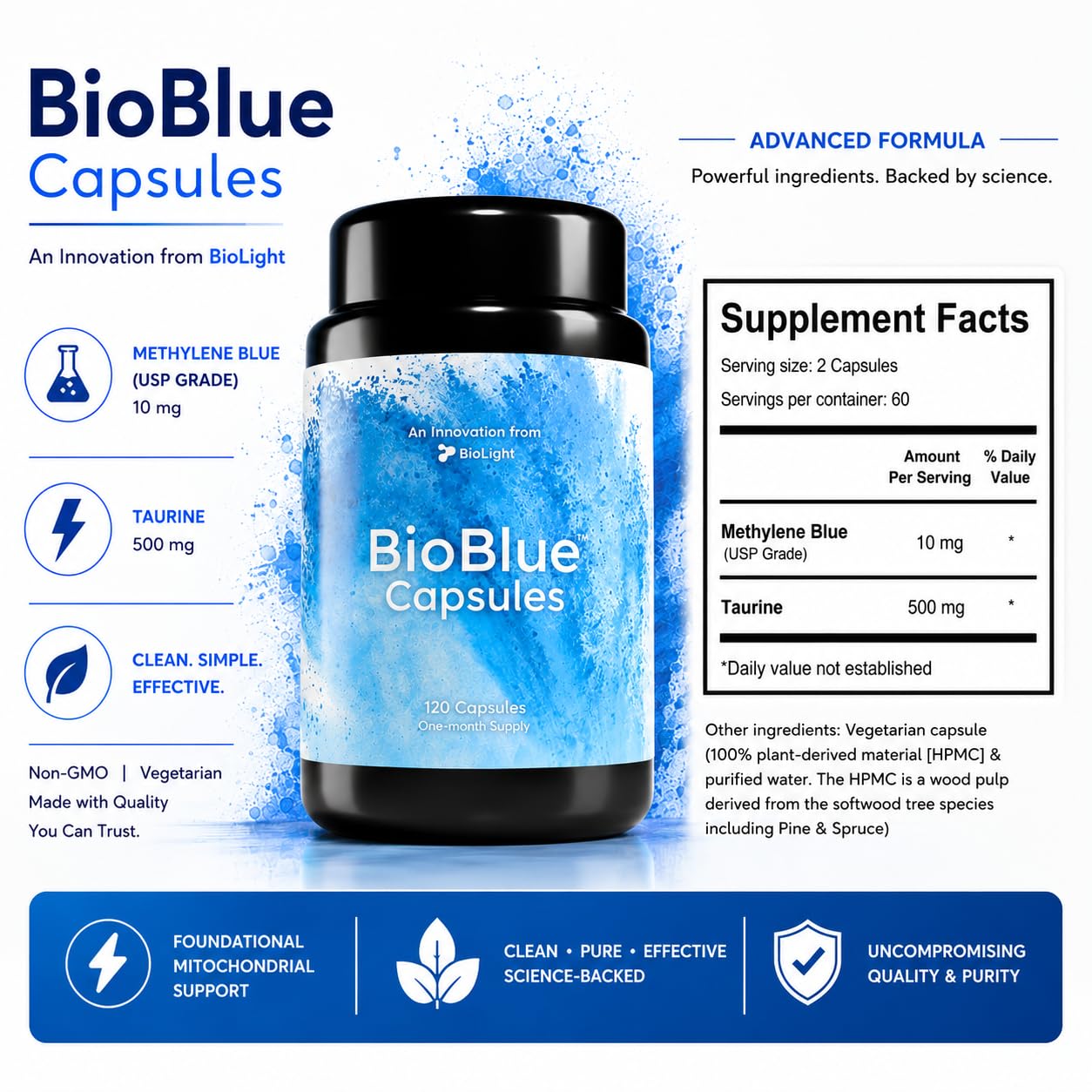 BIOLIGHT BioBlue Capsule 120 Count