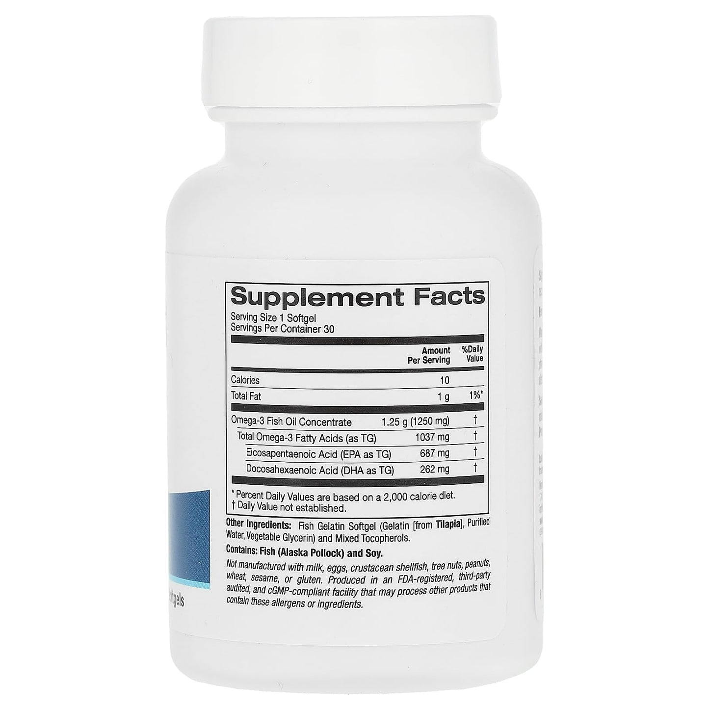 Lake Avenue Omega-3 Fish Oil Softgels, 30 Softgels