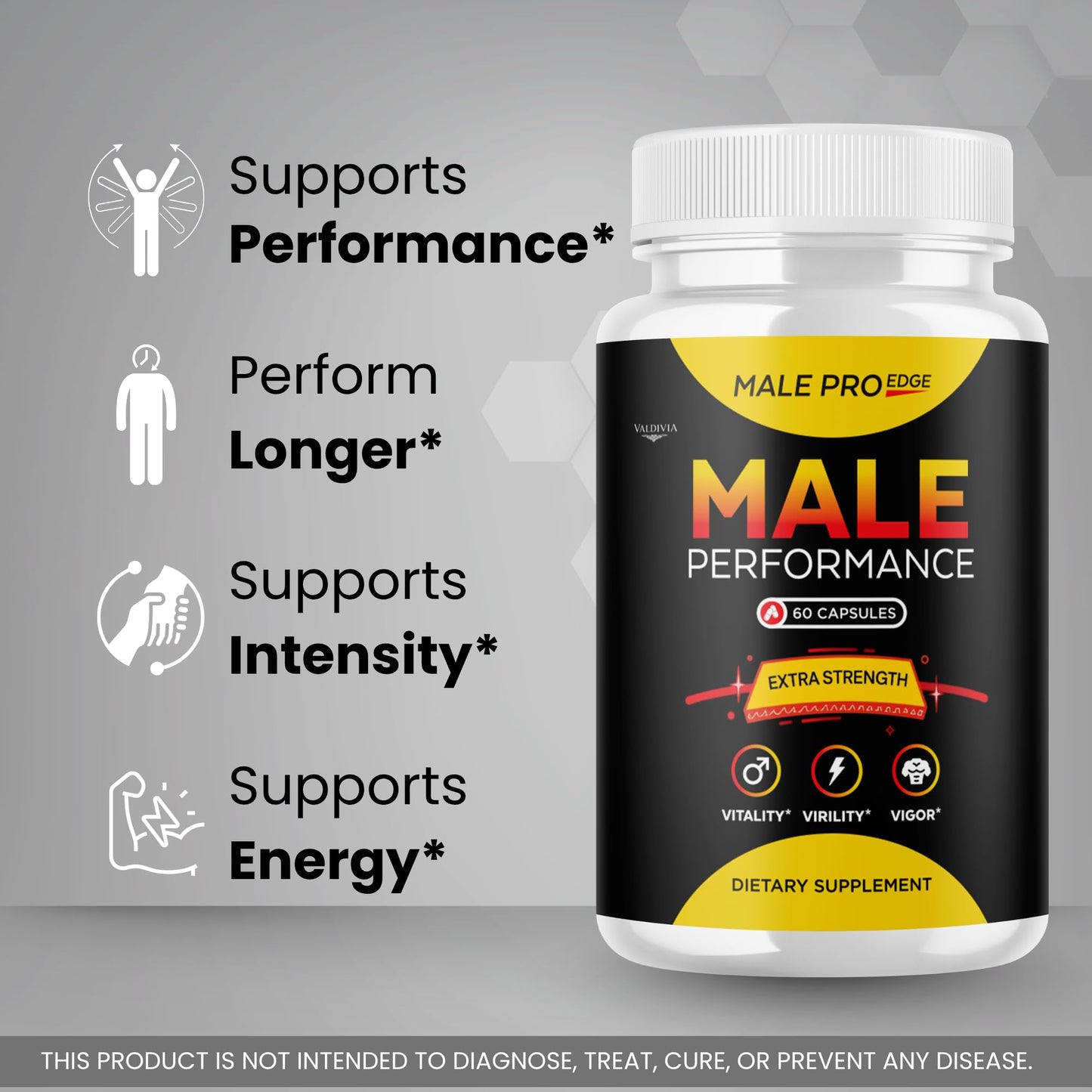 Valdivia Male Pro Edge Capsules 60 Count