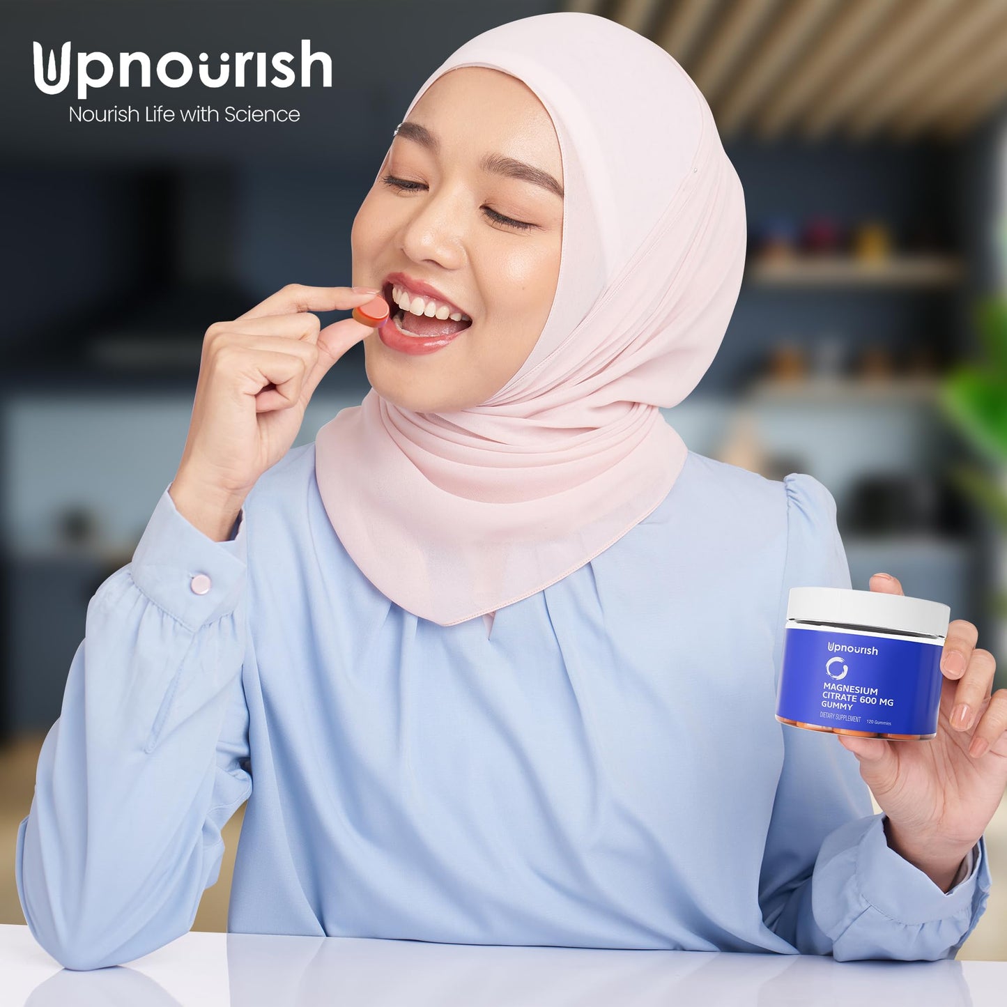 UpNourish Magnesium Citrate Gummies 120 Count