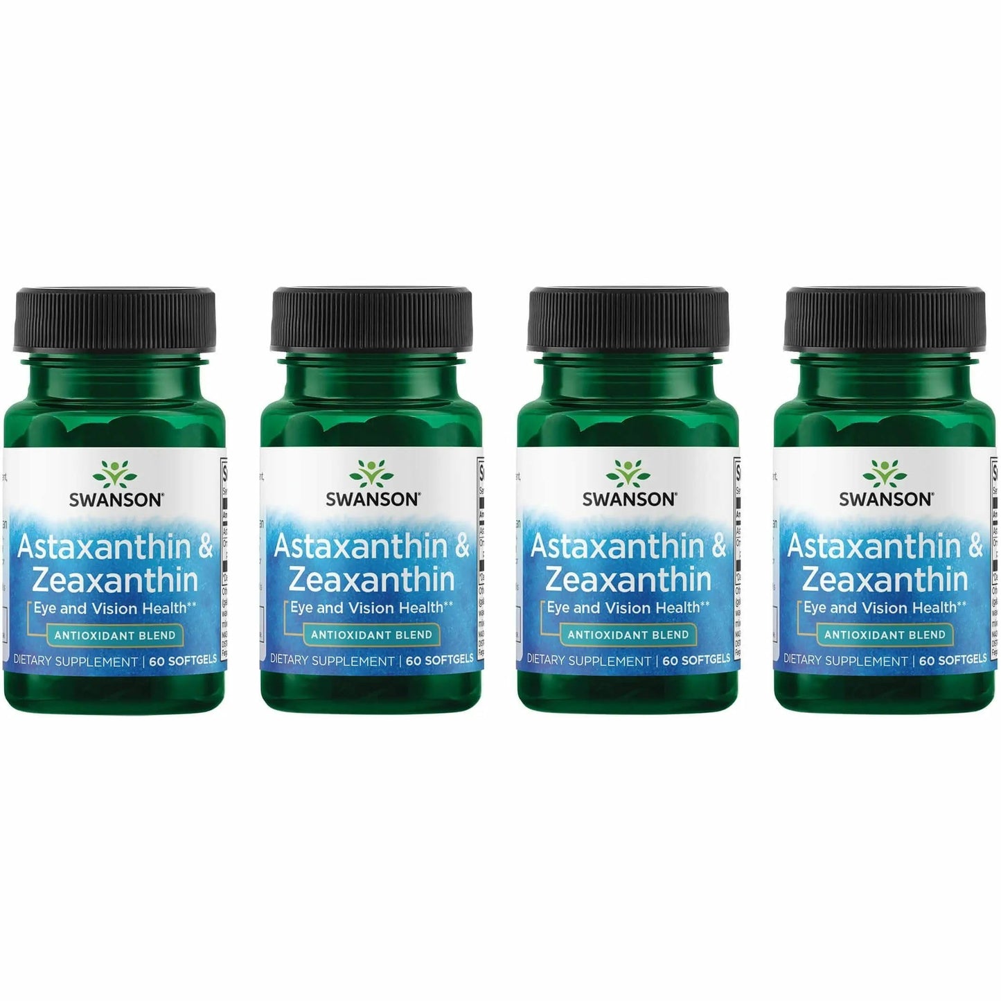 Swanson Astaxanthin & Zeaxanthin Eye Health Supplement for Screen-Heavy Professionals Softgel 240