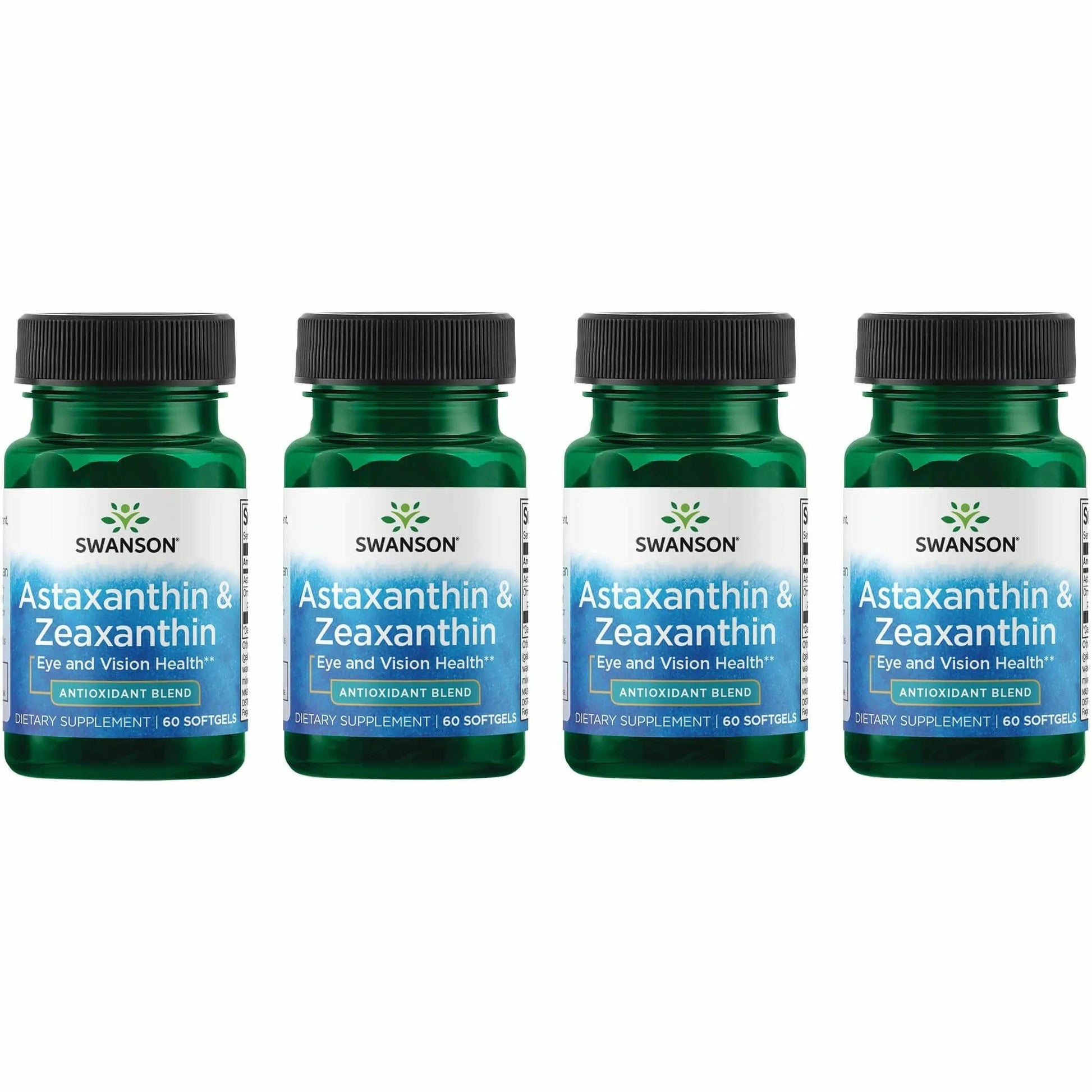 Swanson Astaxanthin & Zeaxanthin Eye Health Supplement for Screen-Heavy Professionals Softgel 240