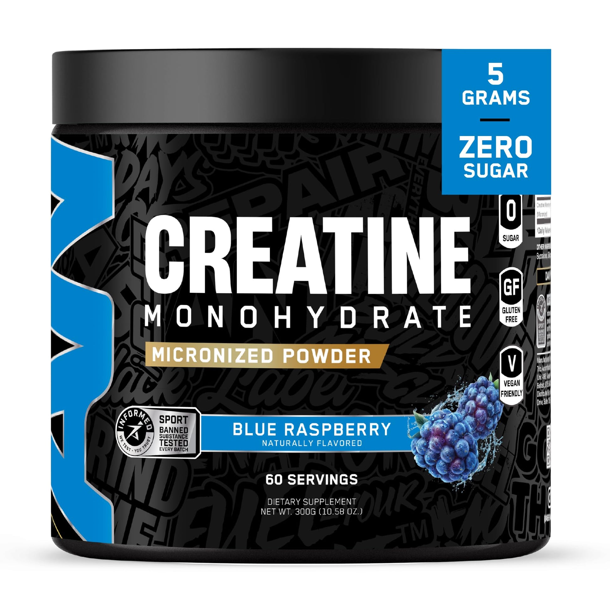 ABE All Black Everything Creatine Monhydrate Powder, 60 Servings