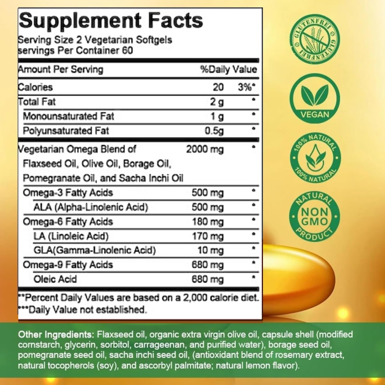 TheraSuva High-Potency Omega 3-6-9 Softgels 120