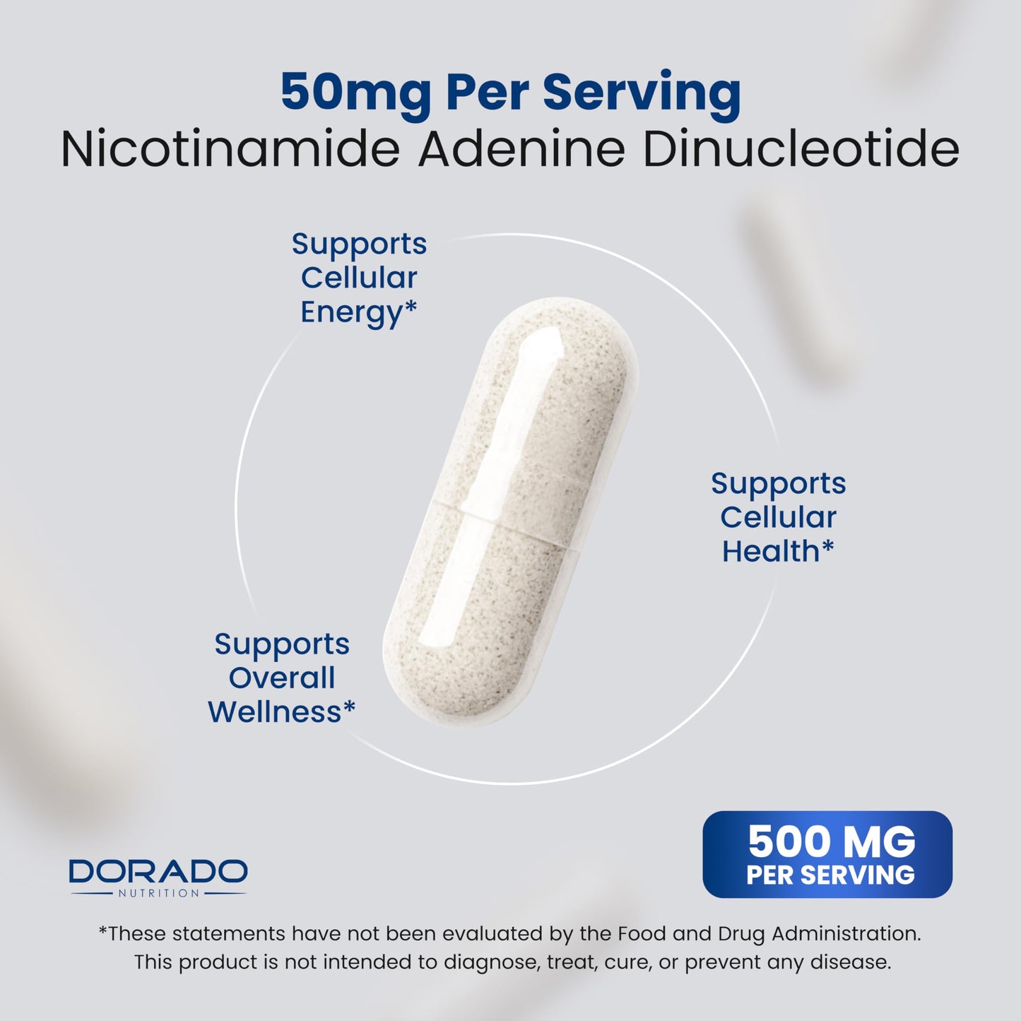 Dorado Nutrition NAD+ Supplement Capsule 60 Count