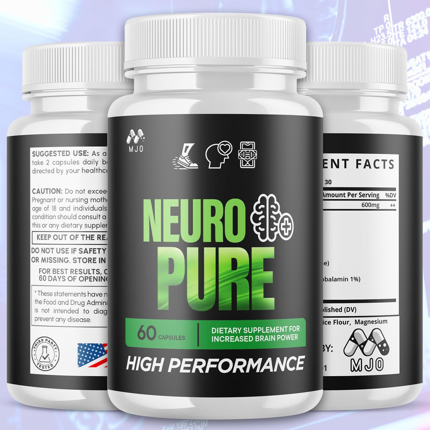 MJO Neuro Pure Capsules 60 Count