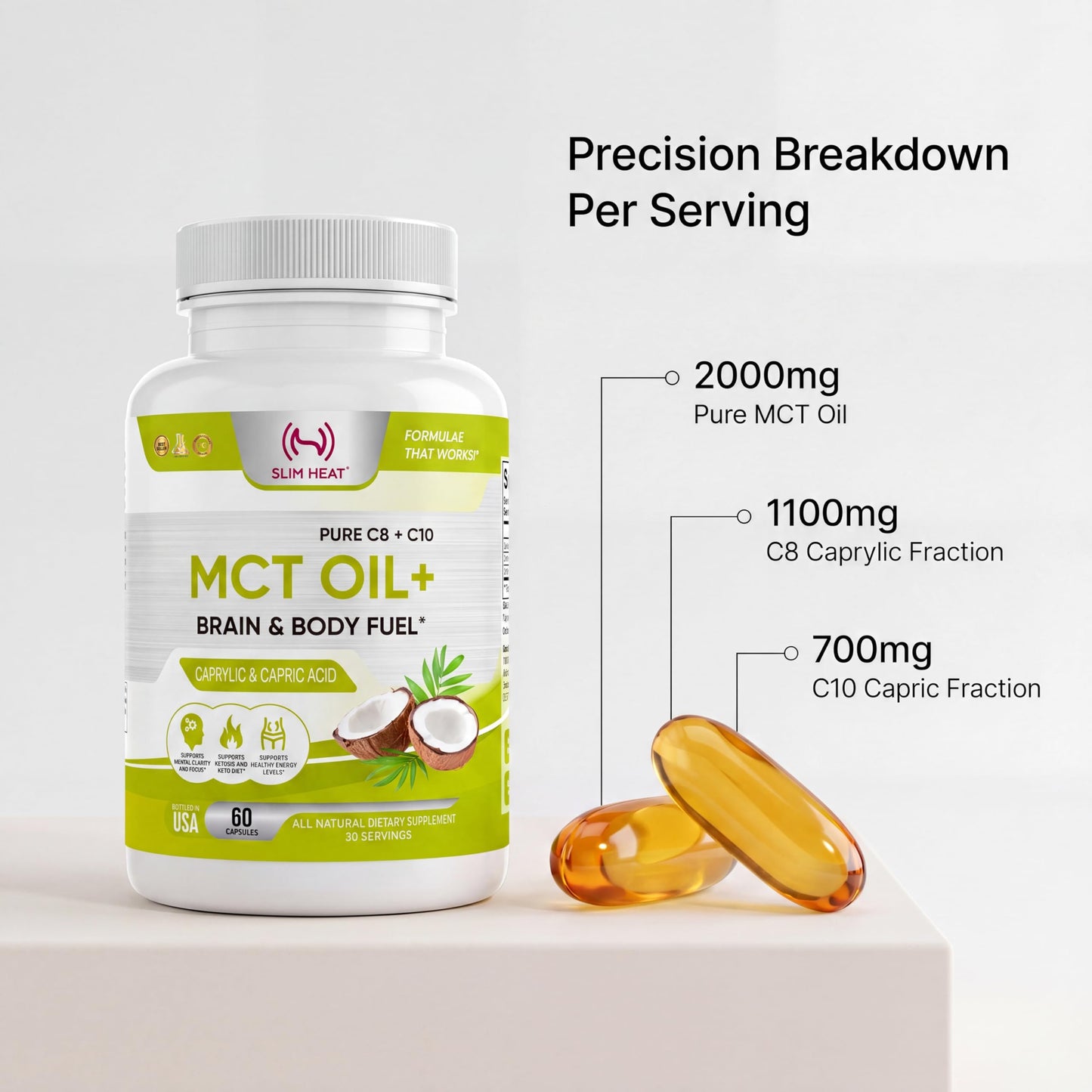Slim Heat MCT Oil Softgels 60 Count