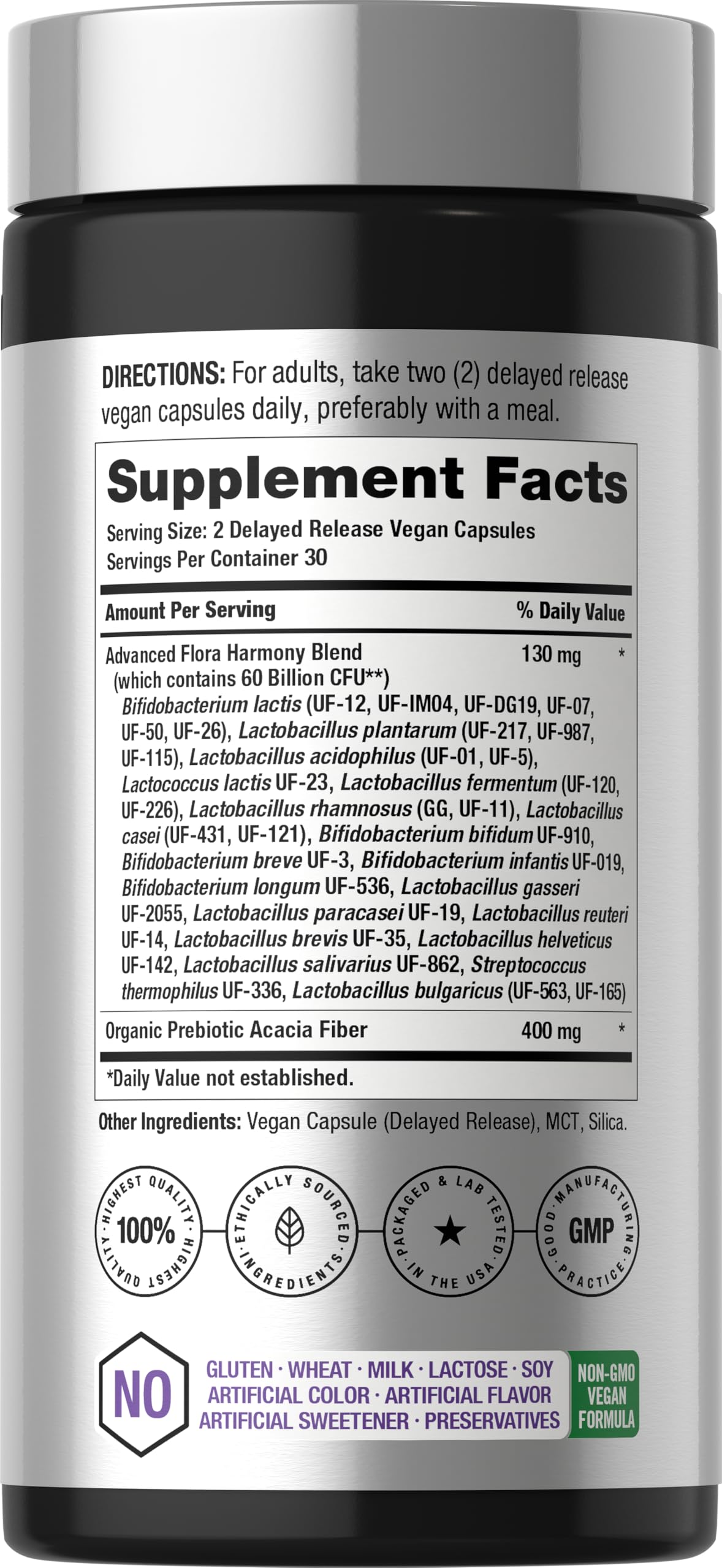 Horbäach Probiotics for Women and Men Capsules 60