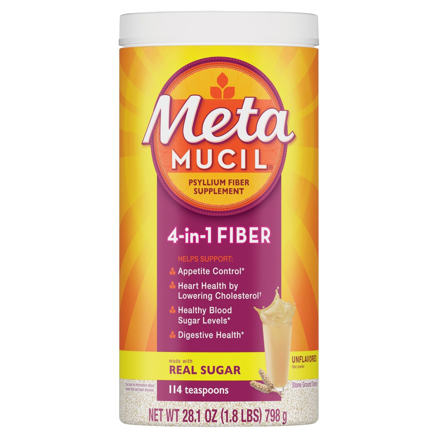 Metamucil Psyllium Husk Powder 29.8 Servings