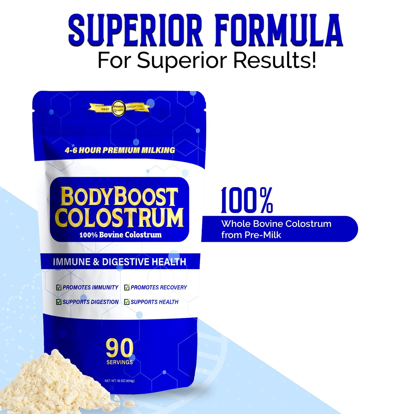 BodyBoost Colostrum Powder, 16 oz