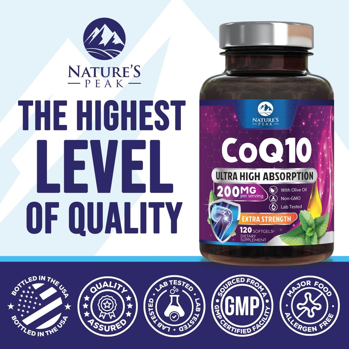 Nature's Peak CoQ10 Softgel 120 Softgels