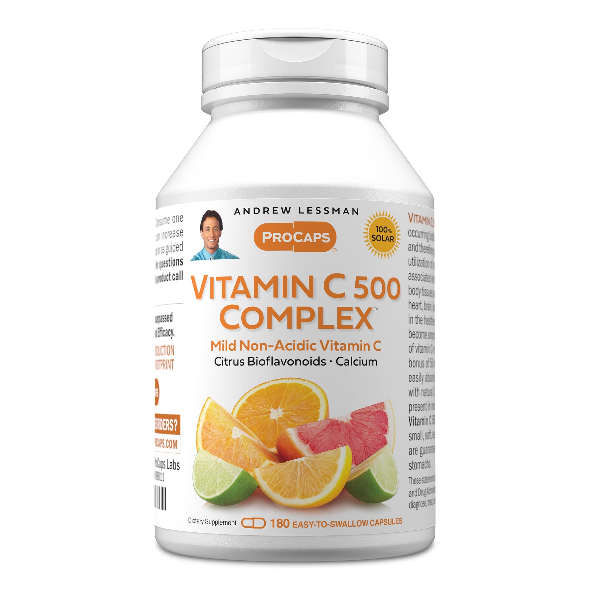 ANDREW LESSMAN ProCaps Vitamin C 500 Complex Capsules 180 Count
