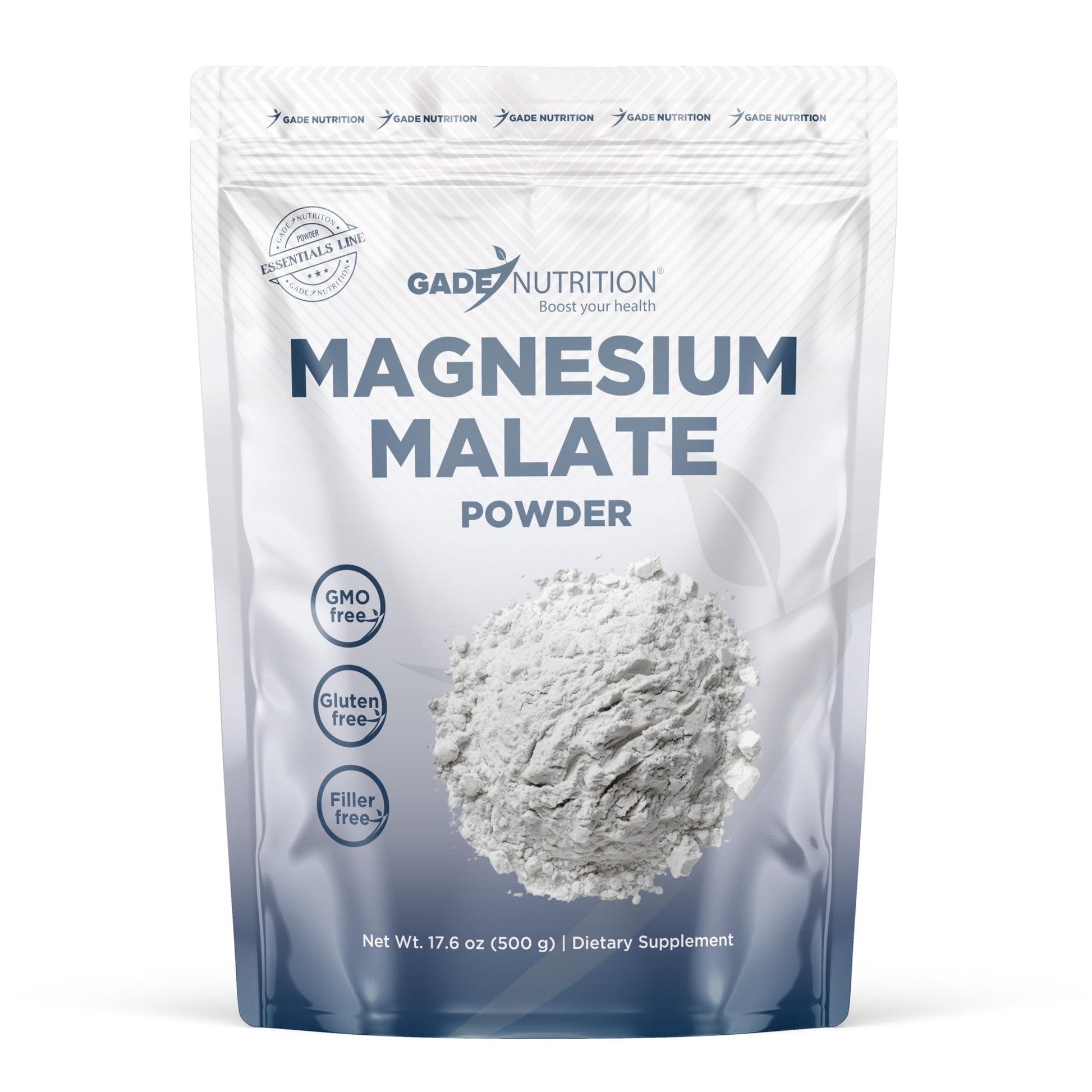 GADE NUTRITION BOOST YOUR HEALTH Magnesium Malate Powder 17.6 Ounce