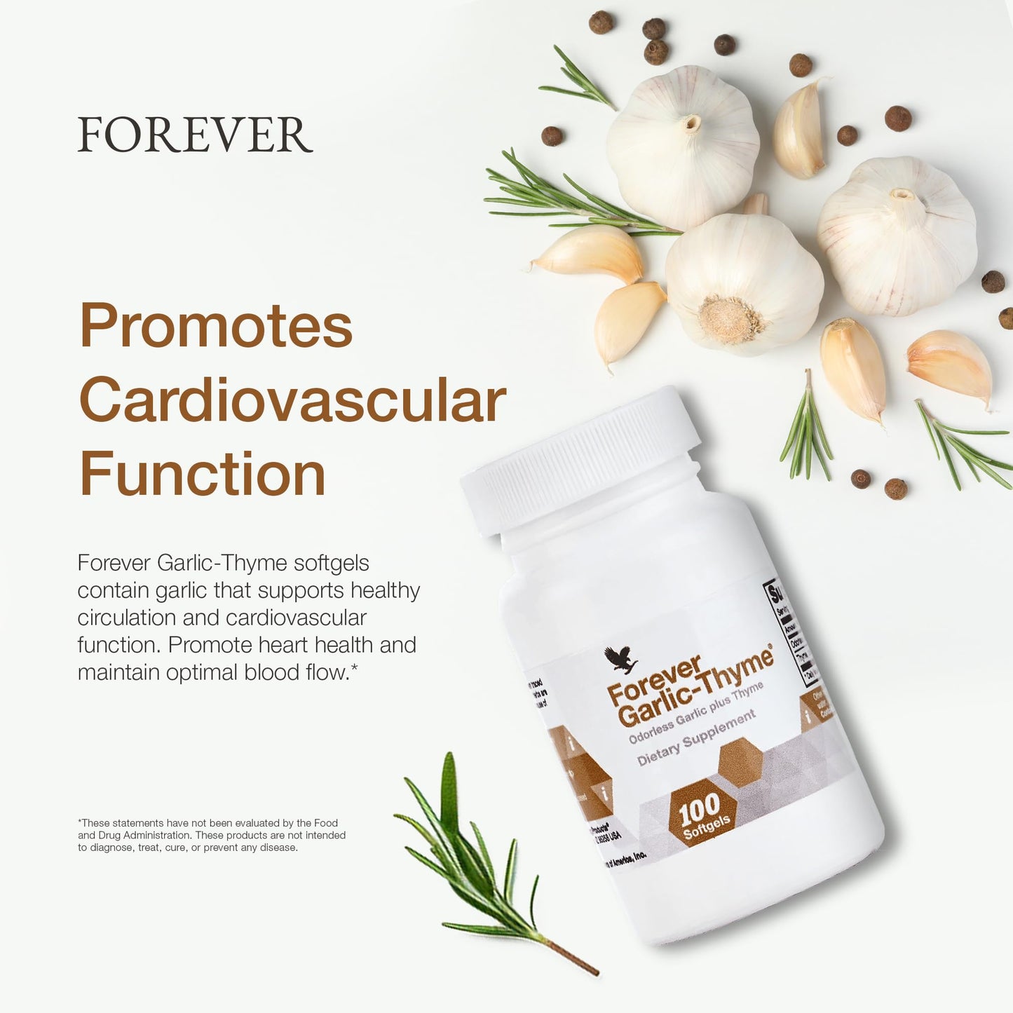 Forever Living Products Forever Garlic-Thyme Softgel Capsules 100
