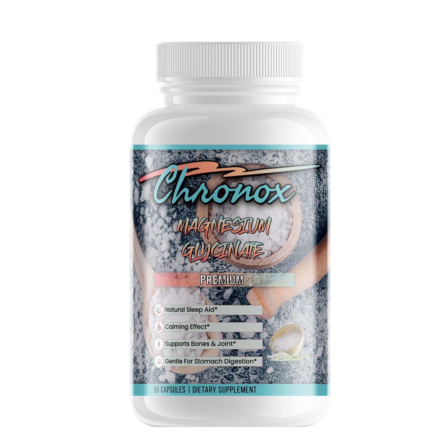 Chronox Magnesium Glycinate 400mg, 60 Capsules