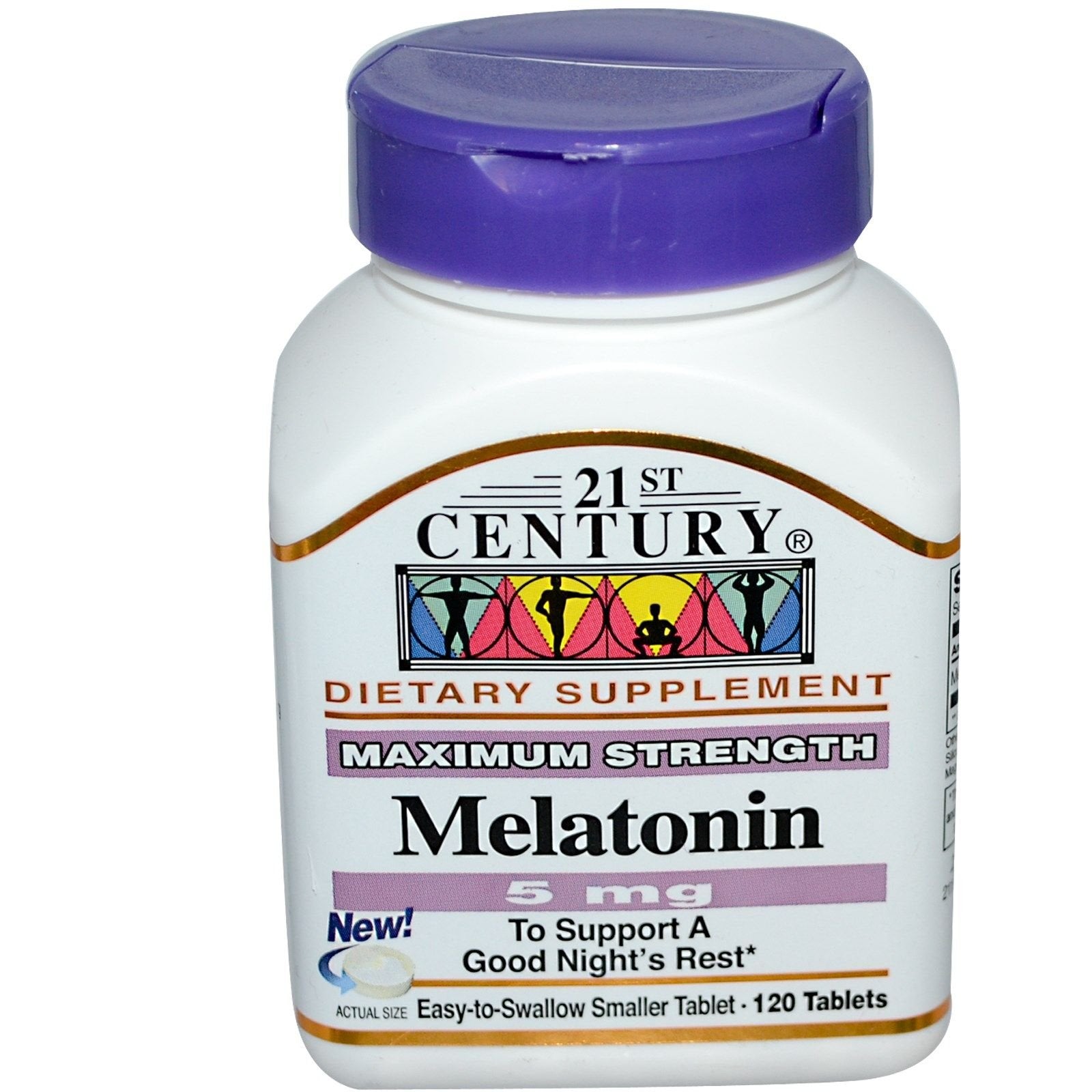 21st Century Melatonin 5mg Tablets, 120 Count