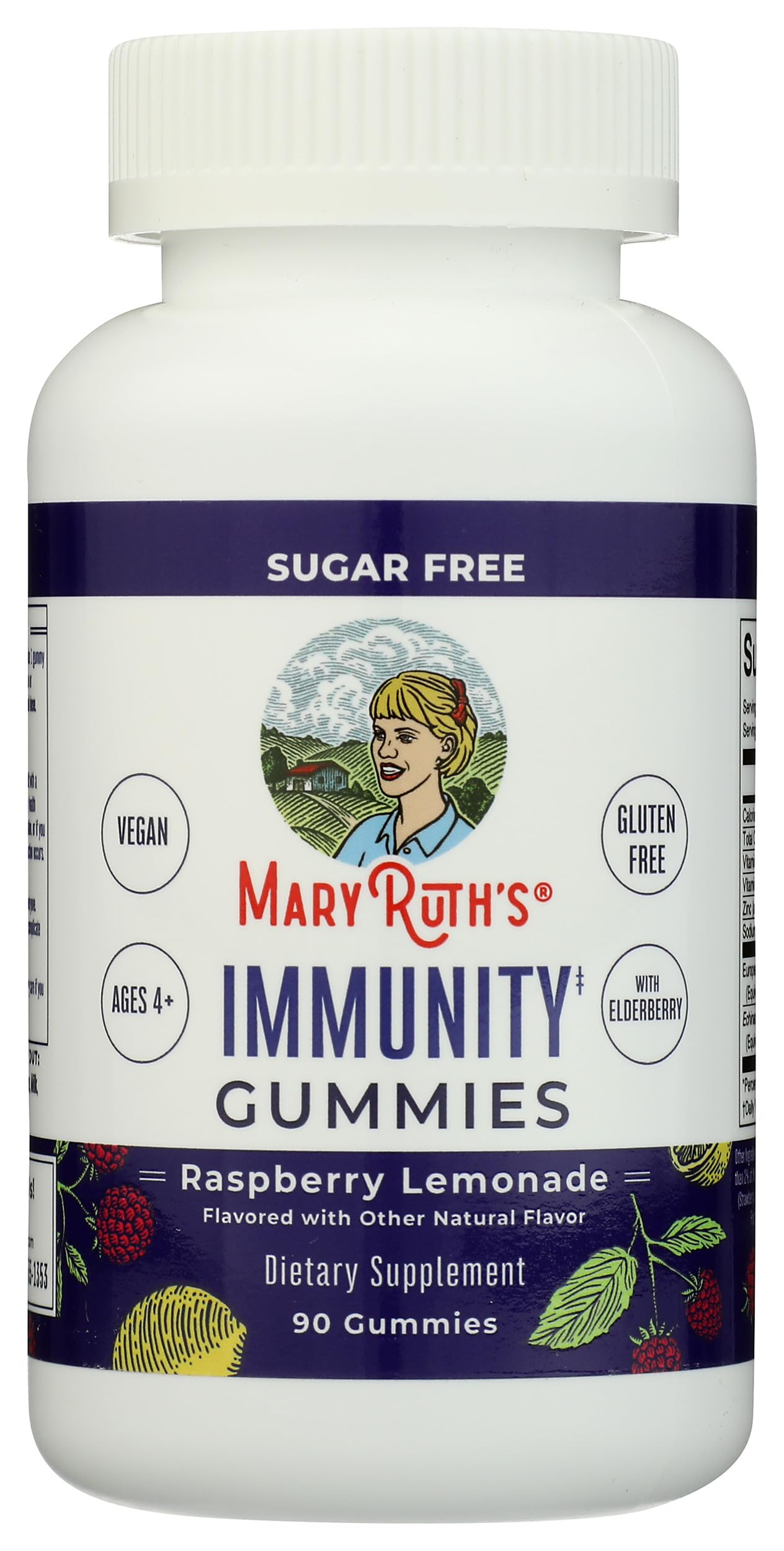 MARYRUTH'S Sugar Free Immunity Gummies 90 Count