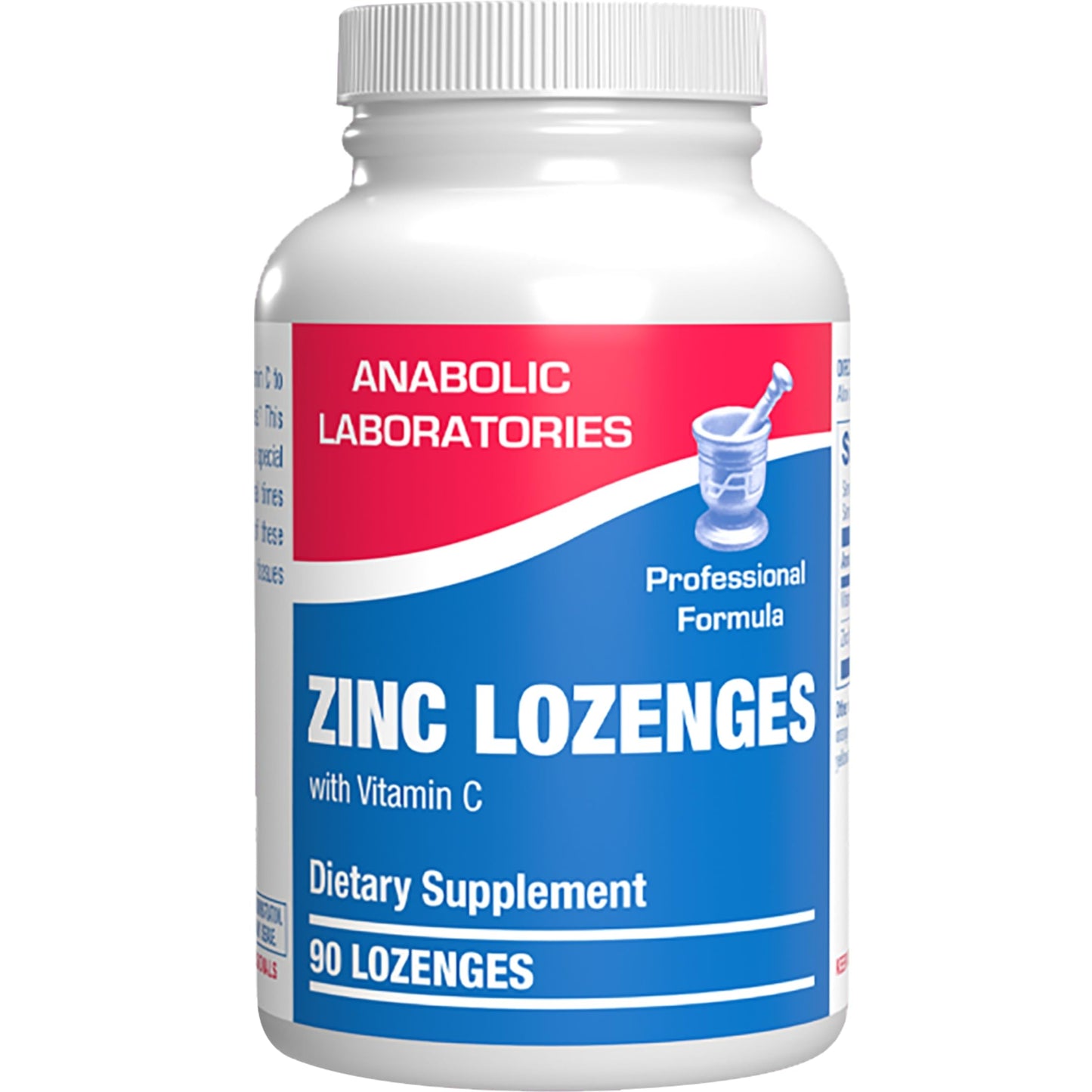 Anabolic Laboratories Zinc Lozenges with Vitamin C for Immune Support Lozenges, 90 Count