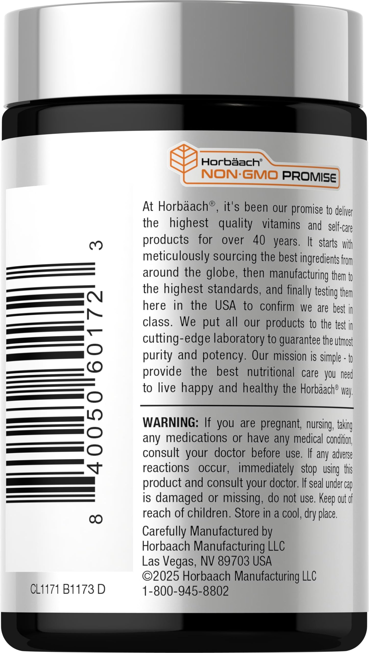 Horbäach B12 Vitamin 5000 mcg Fast-Dissolve Tablets, 120 Tablets