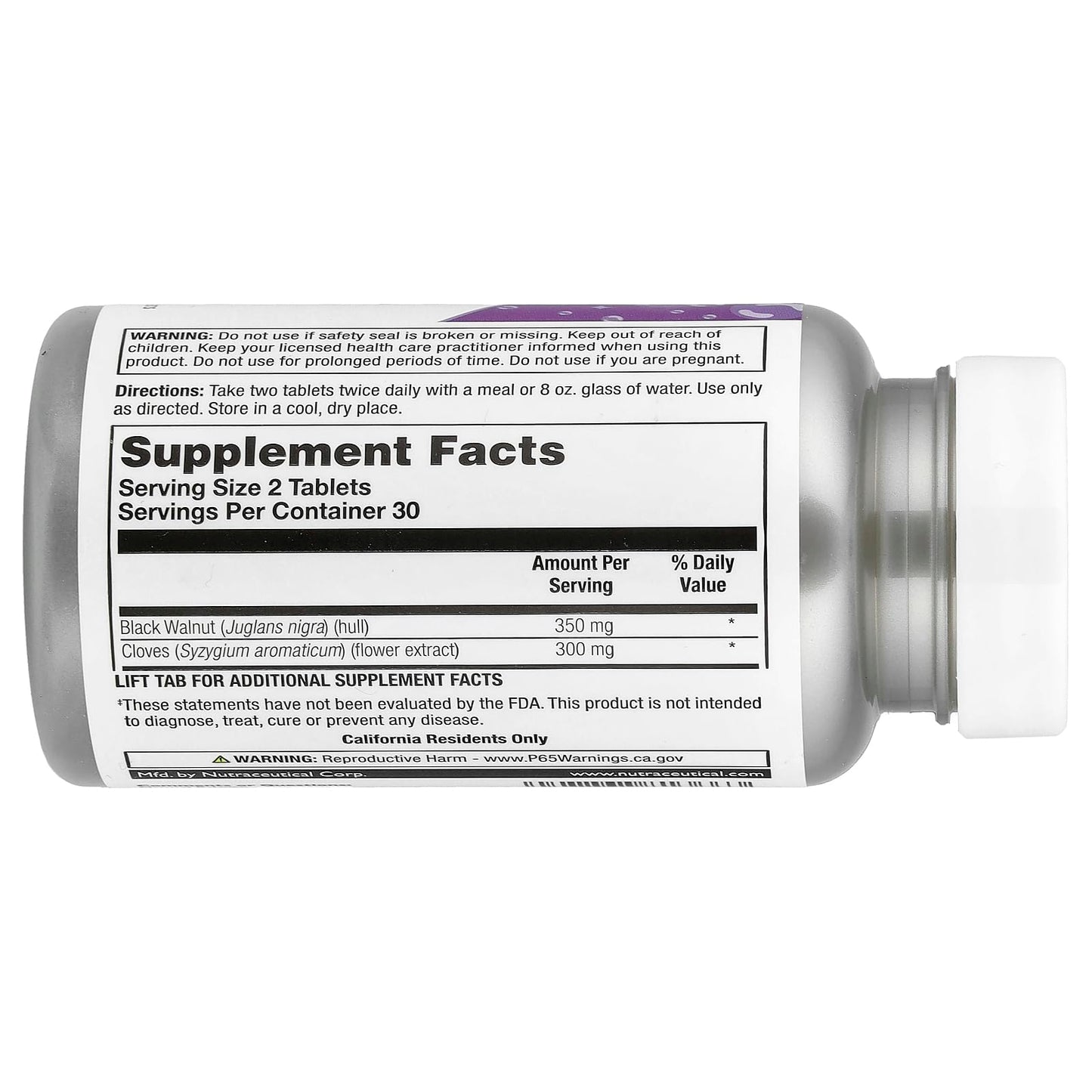 Natural Balance Parazide Clenz Intestinal Balance Blend Tablet, 60 Count