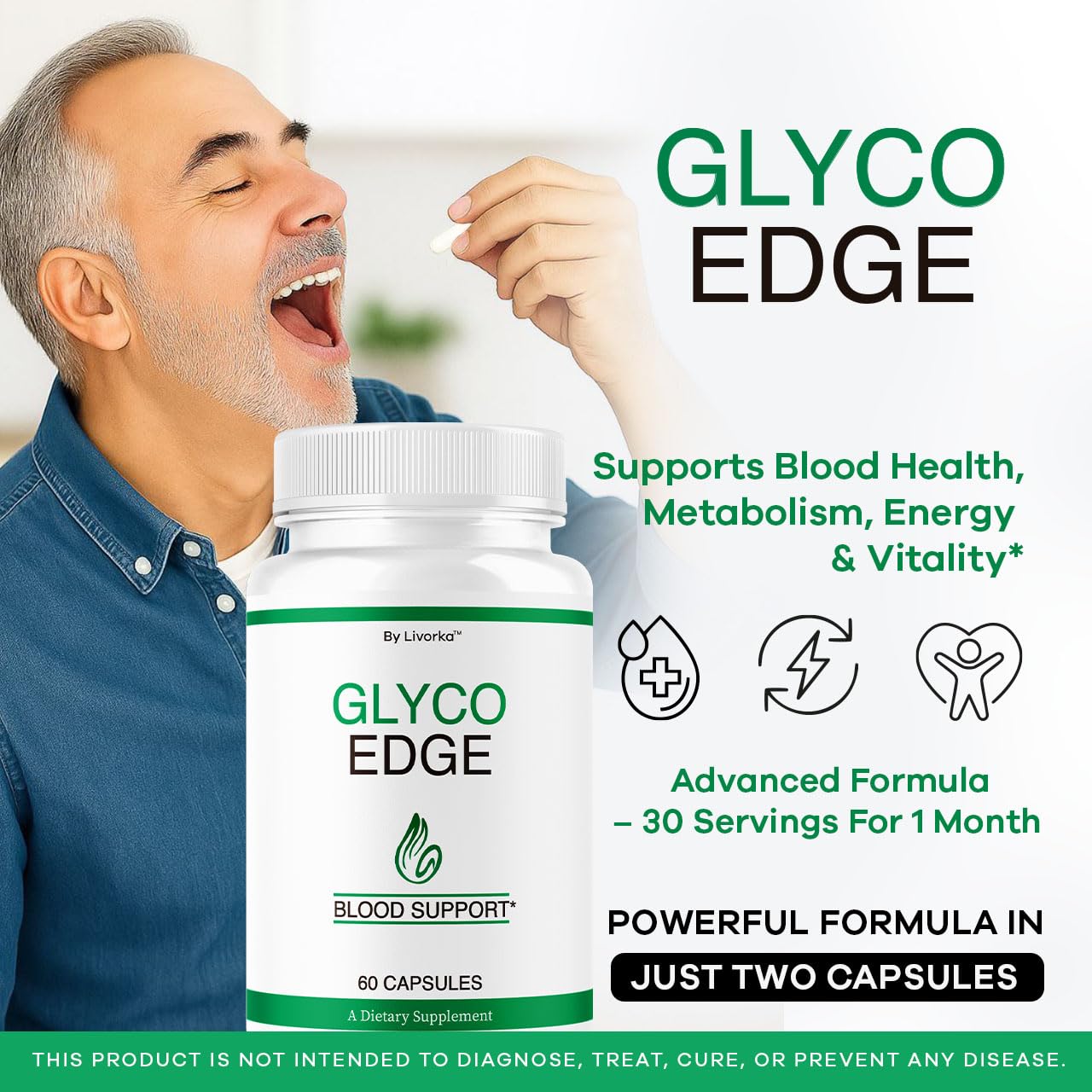 LIVORKA Glyco Edge Capsules, 120 Capsules
