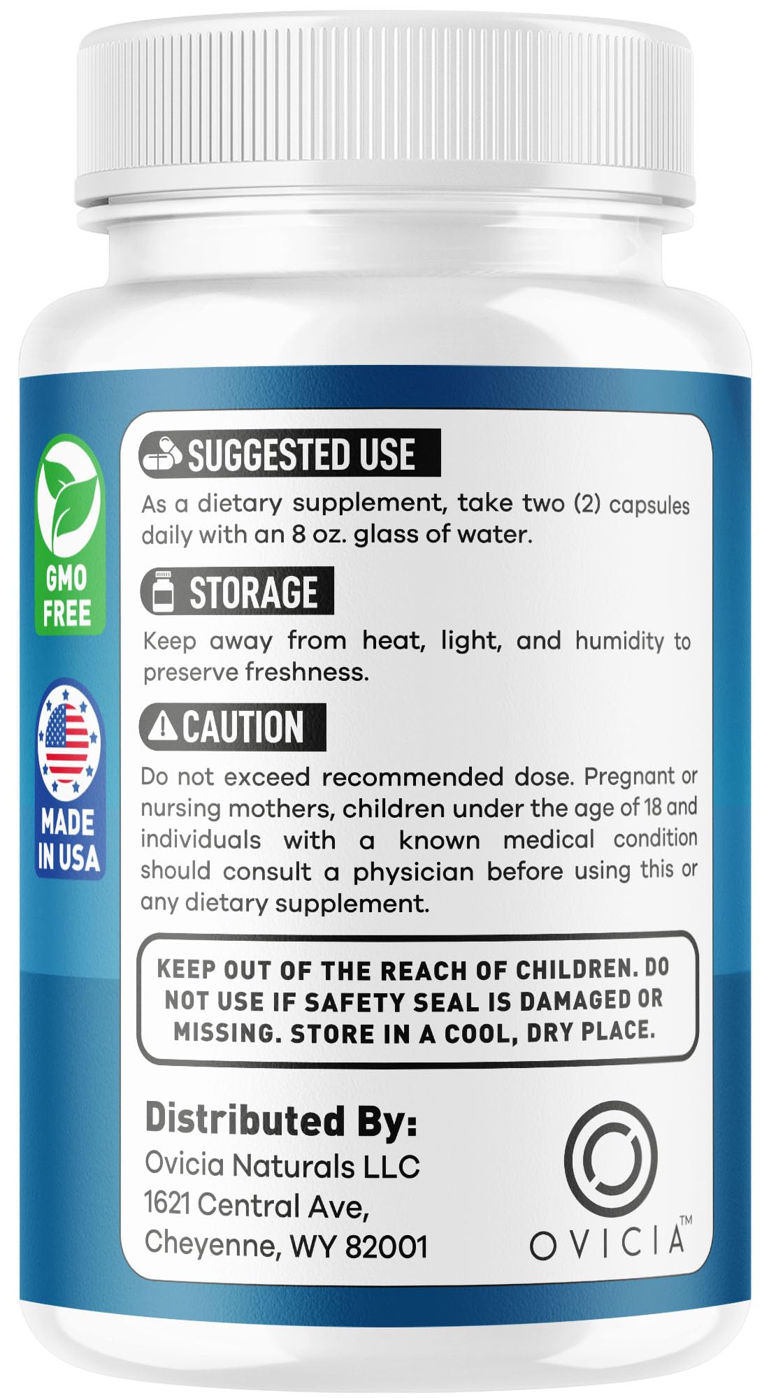 OVICIA Nerve Ease Capsules, 180 Count