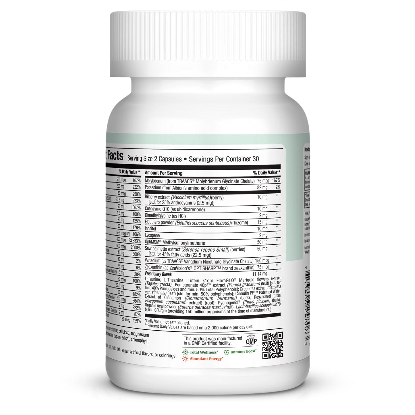 Maxi Health Multivitamin 50 Plus – Daily Multivitamin Over 50 with Vitamin B12, A, D, C, Zinc & Magnesium – Energy, Immune & Heart Support, Non-GMO, 60 Capsules