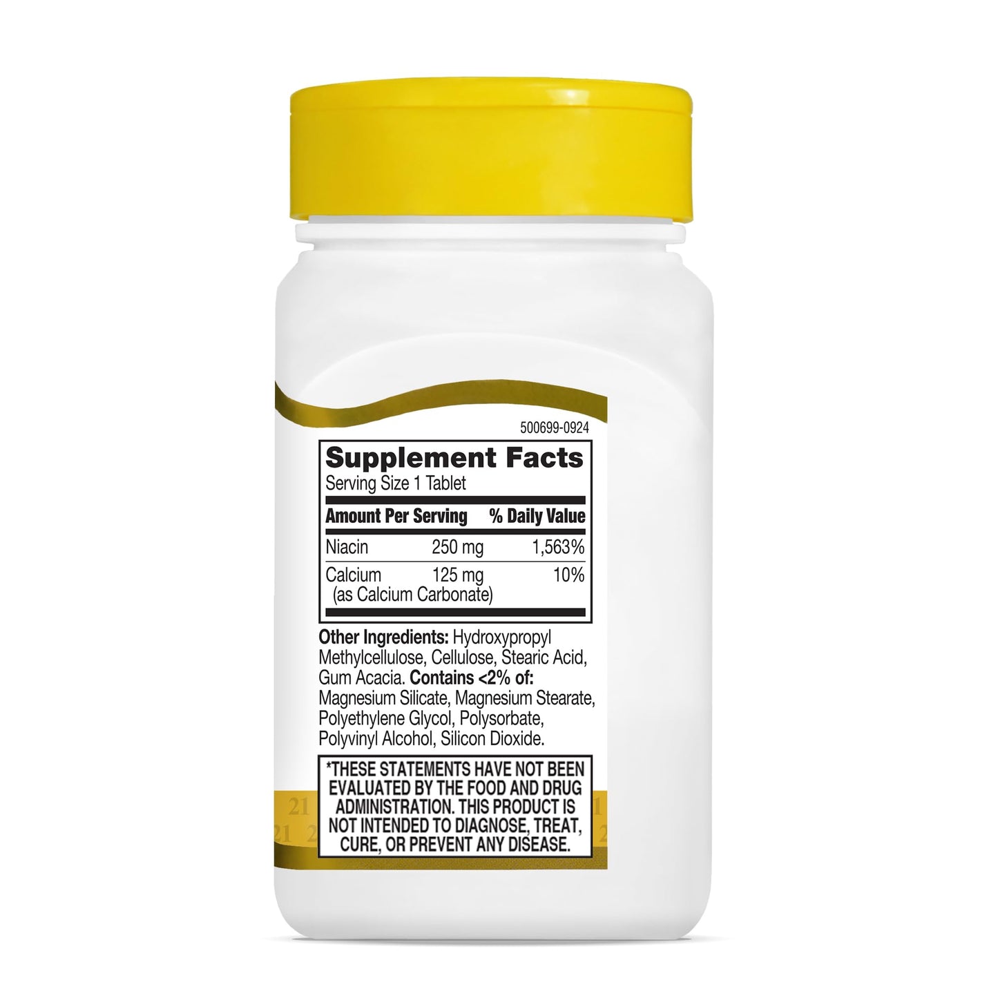 21st Century Niacin 250 mg Tablets, 220 Count