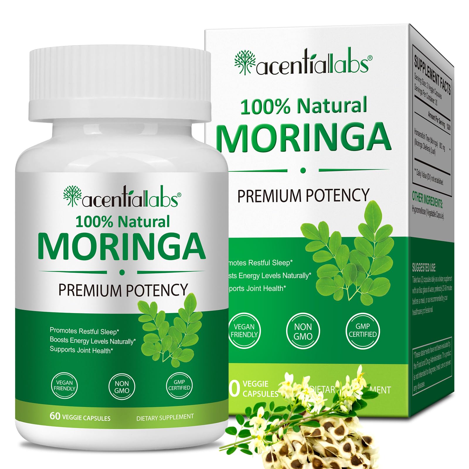 FSLHCY Moringa Capsules 800mg Capsule 60 Count