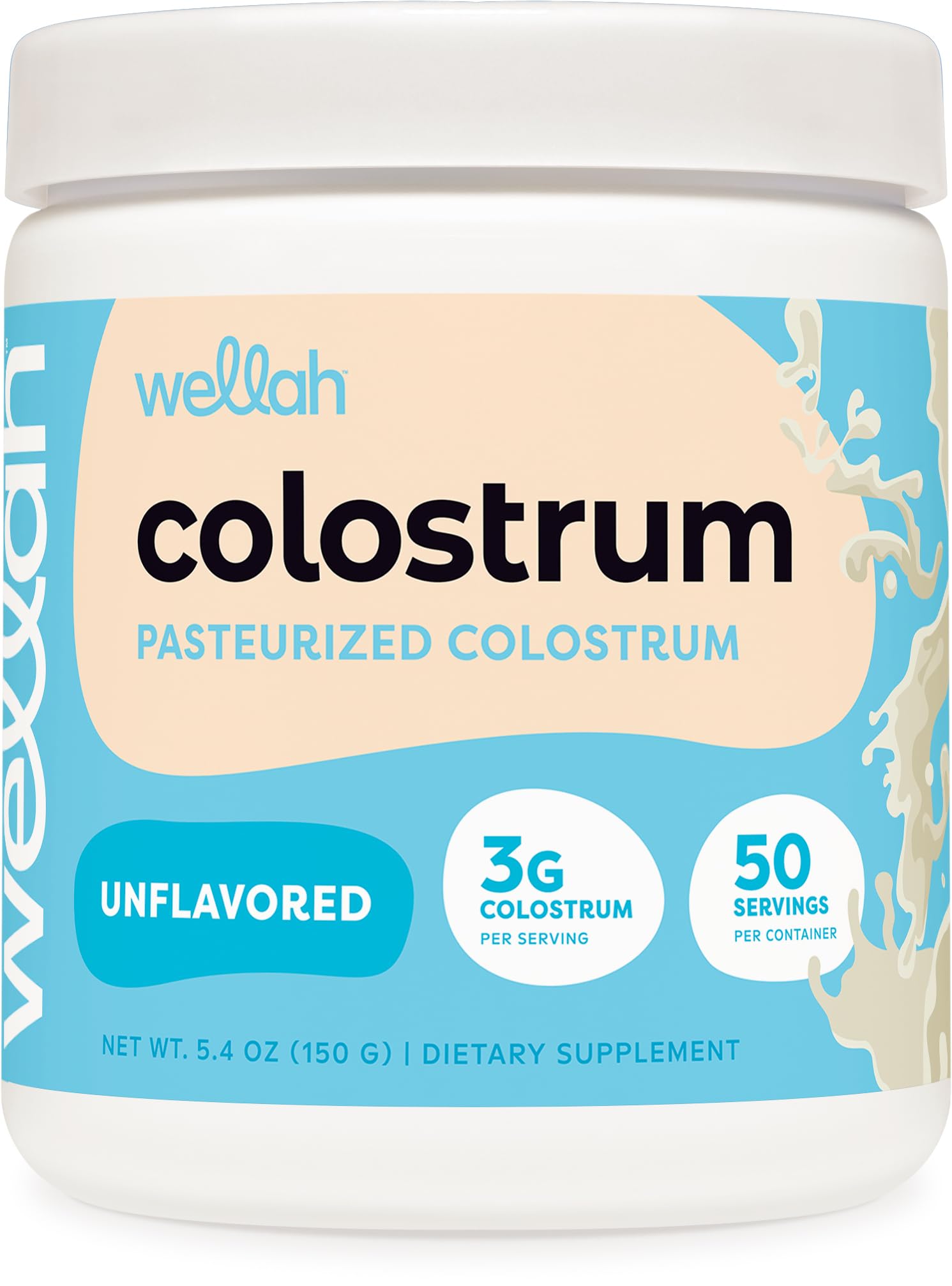 Wellah Colostrum Powder Unflavored 5.4 Ounce