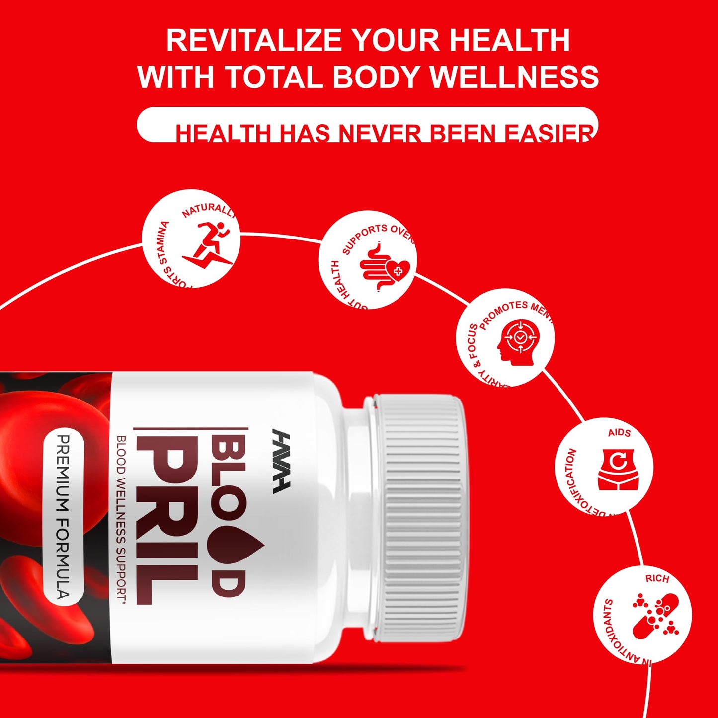 Havah Blood Pril Blood Support Capsules 300 Capsules