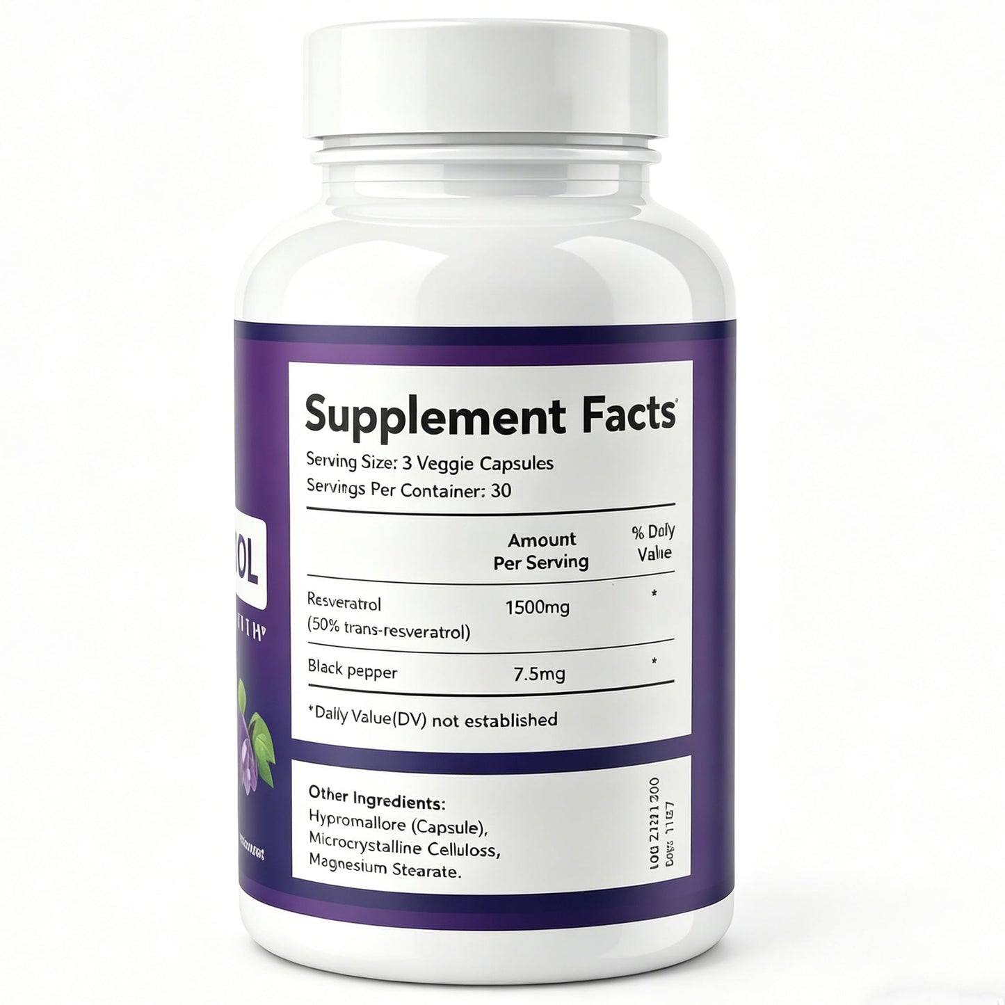 LIIFE Resveratrol Supplement with Trans-Resveratrol & Black Pepper Extract Softgel 90 Count