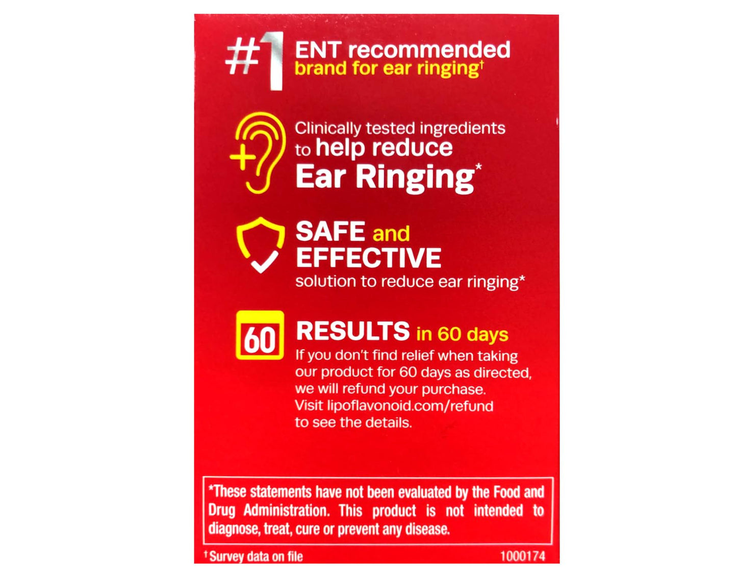 Lipo-Flavonoid Plus Dietary Supplement For Ear Health Caplets 300