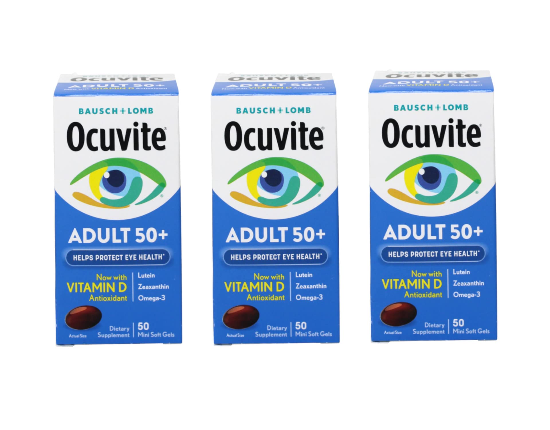 Ocuvite Eye Vitamin Adult 50+ Formula Softgels, 150 Count