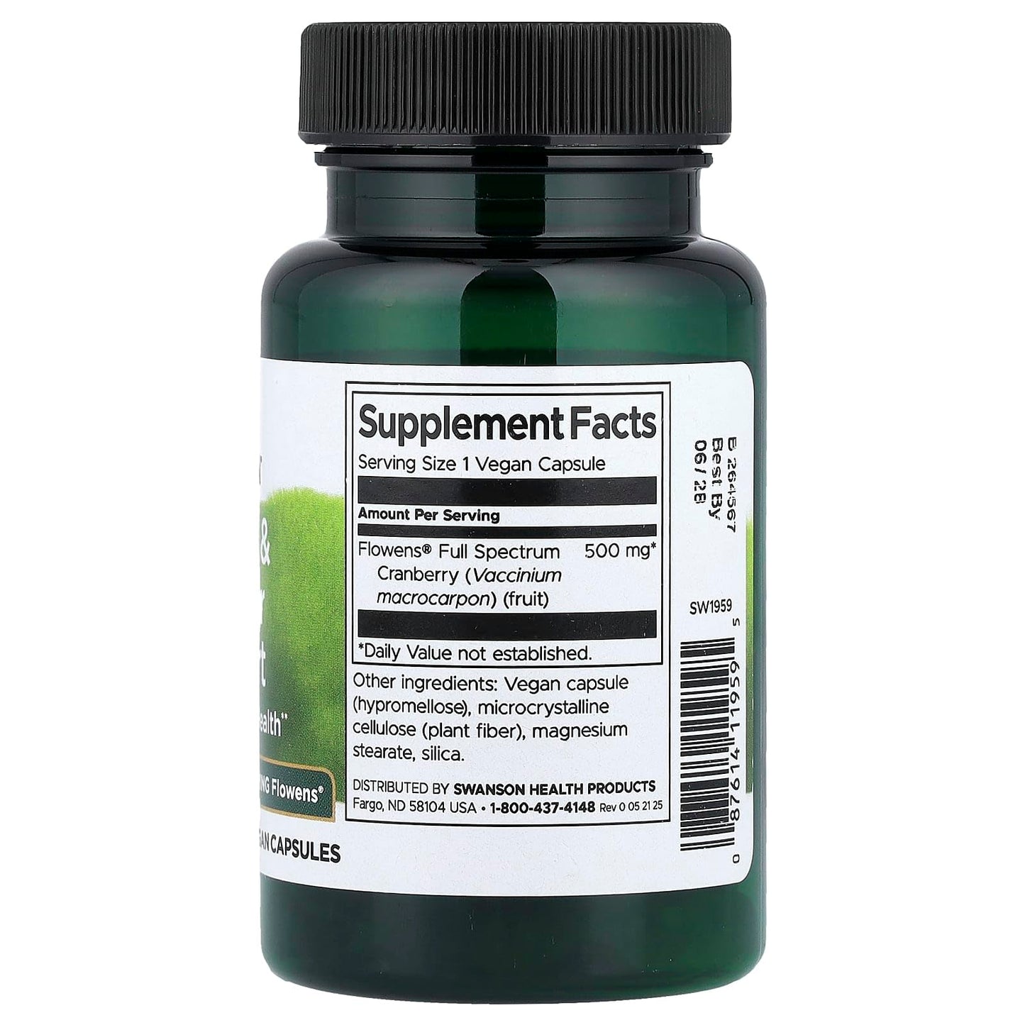 Swanson Urinary & Bladder Support 500 mg Capsules, 30 Count