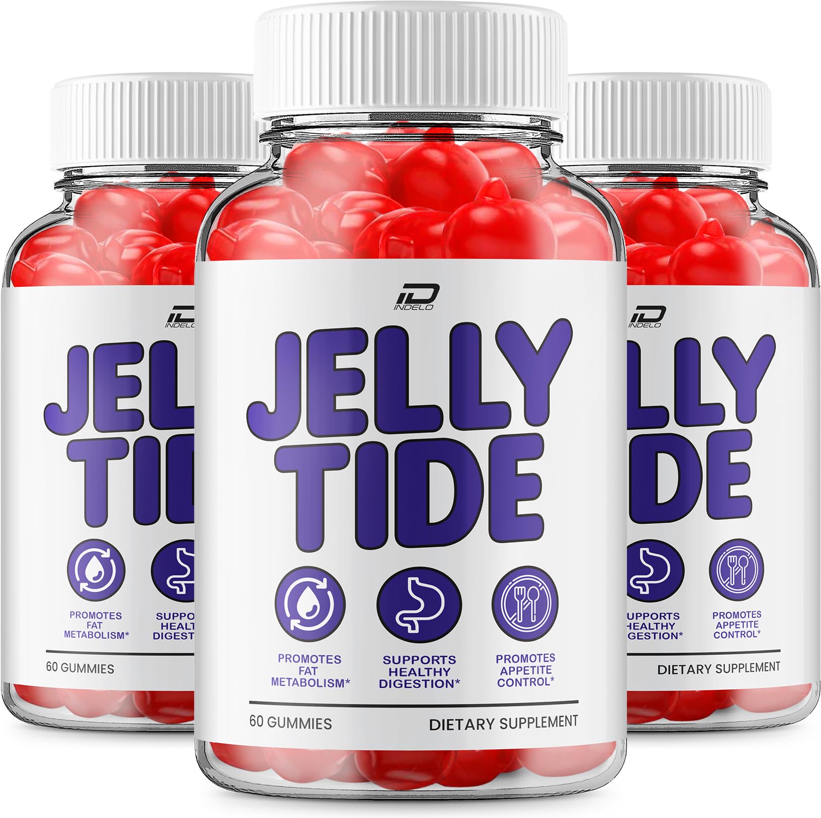 Indelo Jelly Tide ACV Gummies 180 Gummies