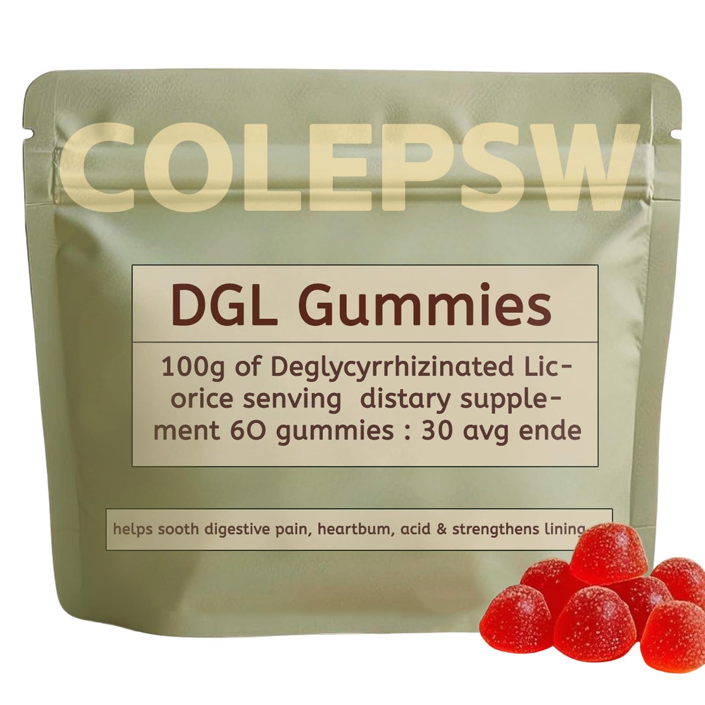COLEPSW DGL Gummies 60 Gummies