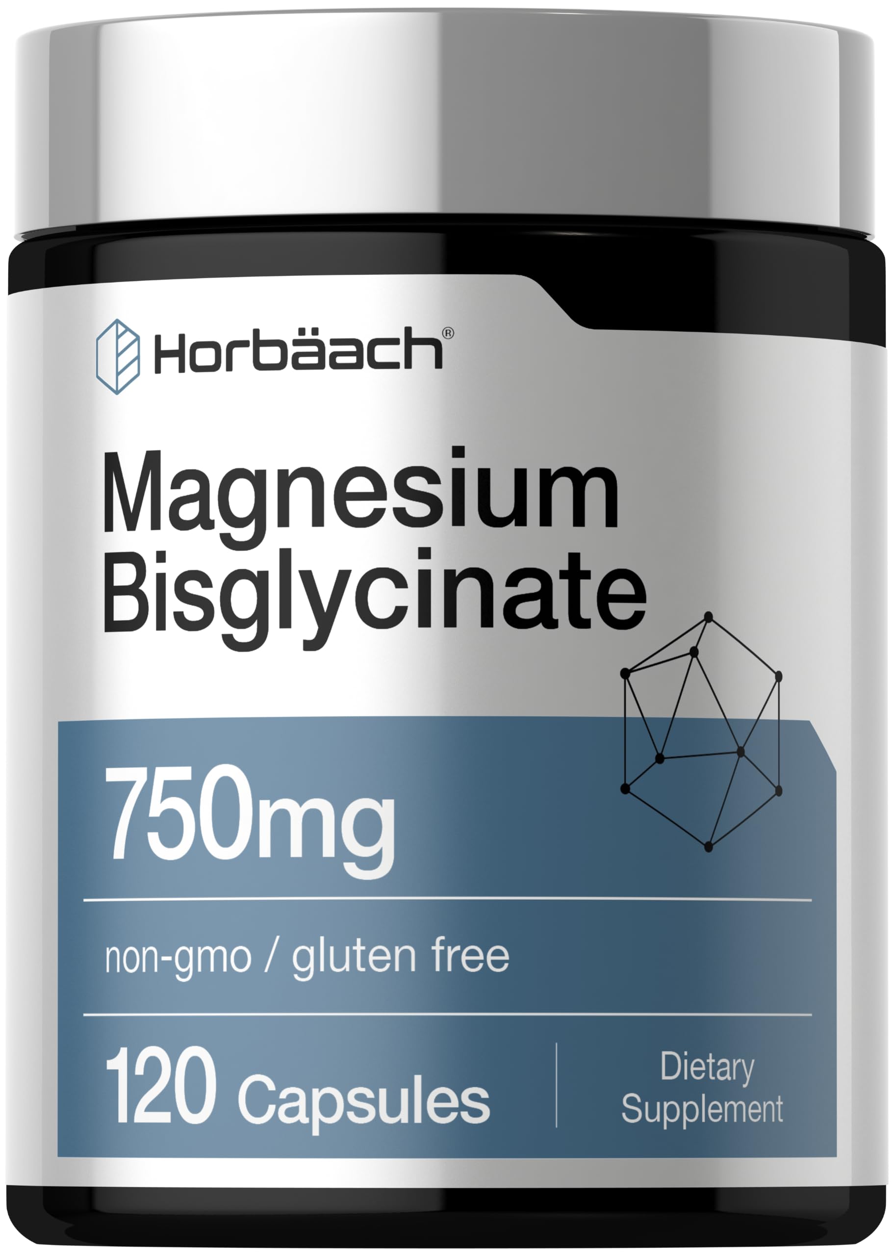 Horbäach Magnesium Bisglycinate 120 Capsules