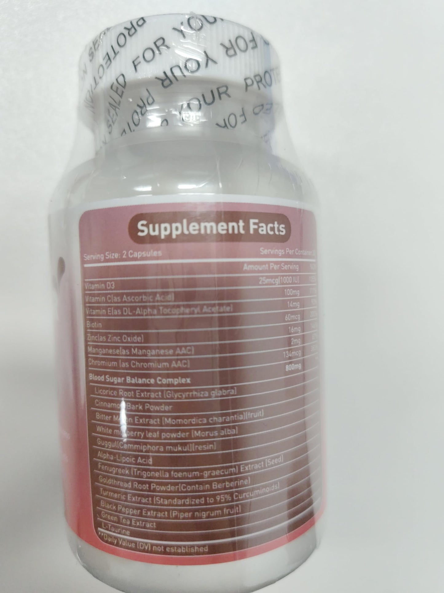 HOWEEJET Blood Sugar Complex Supplement Capsules, 60 Capsules