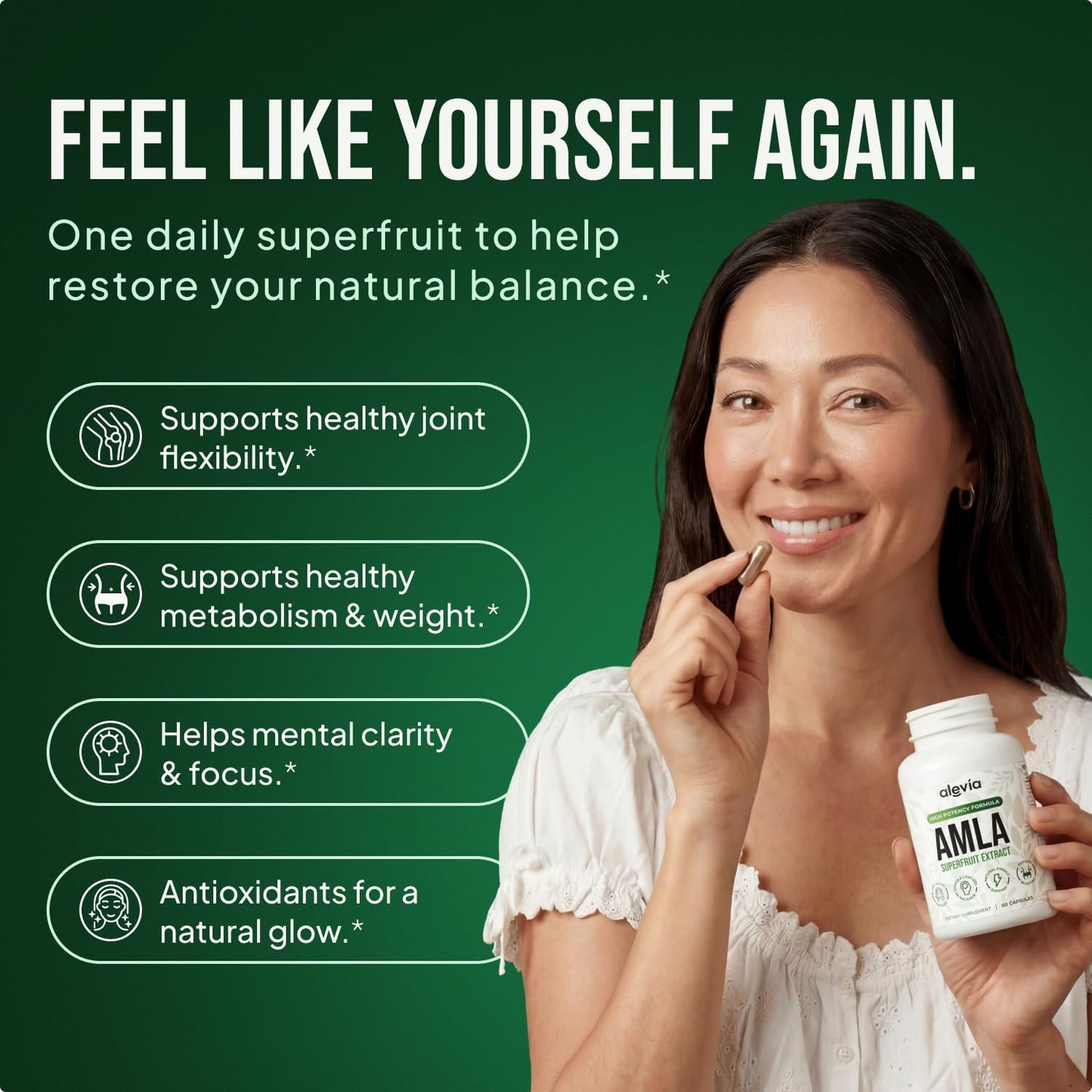 Alevia Amla Superfruit Extract 1000mg, 120 Capsules