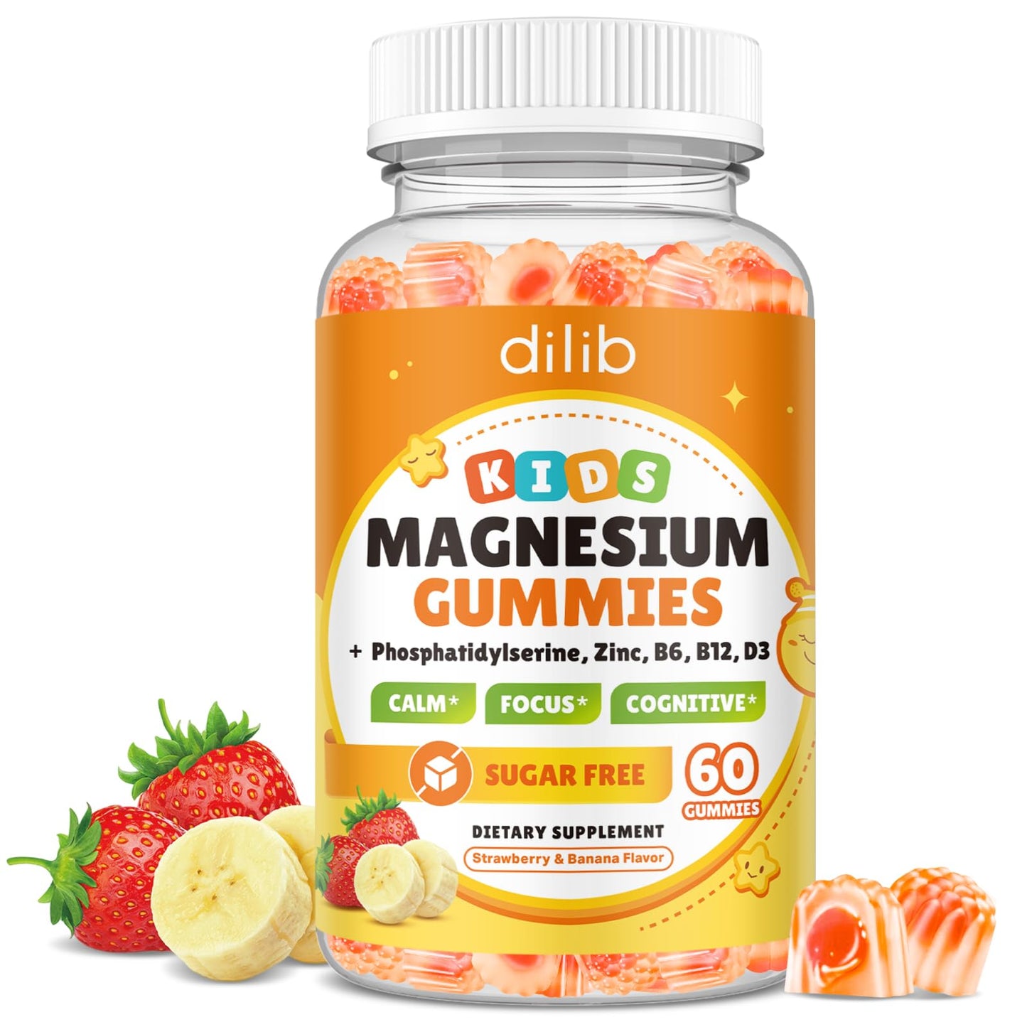 dilib Magnesium Glycinate Gummies 60 Count