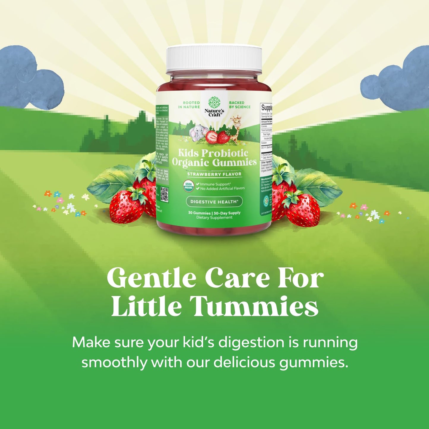 Natures Craft Immune Booster Kids Probiotic Gummies, 30 Count