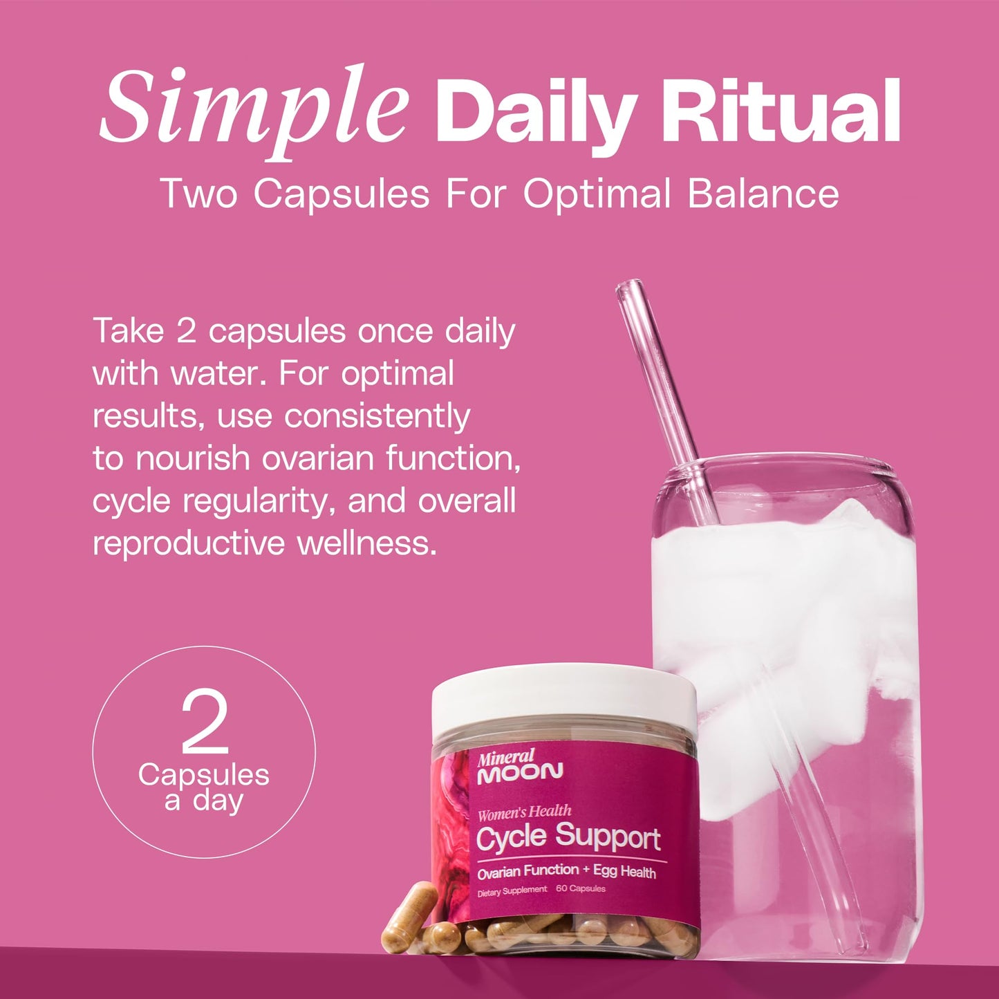 Mineral Moon Premium Cycle Support Capsule, 1 Count