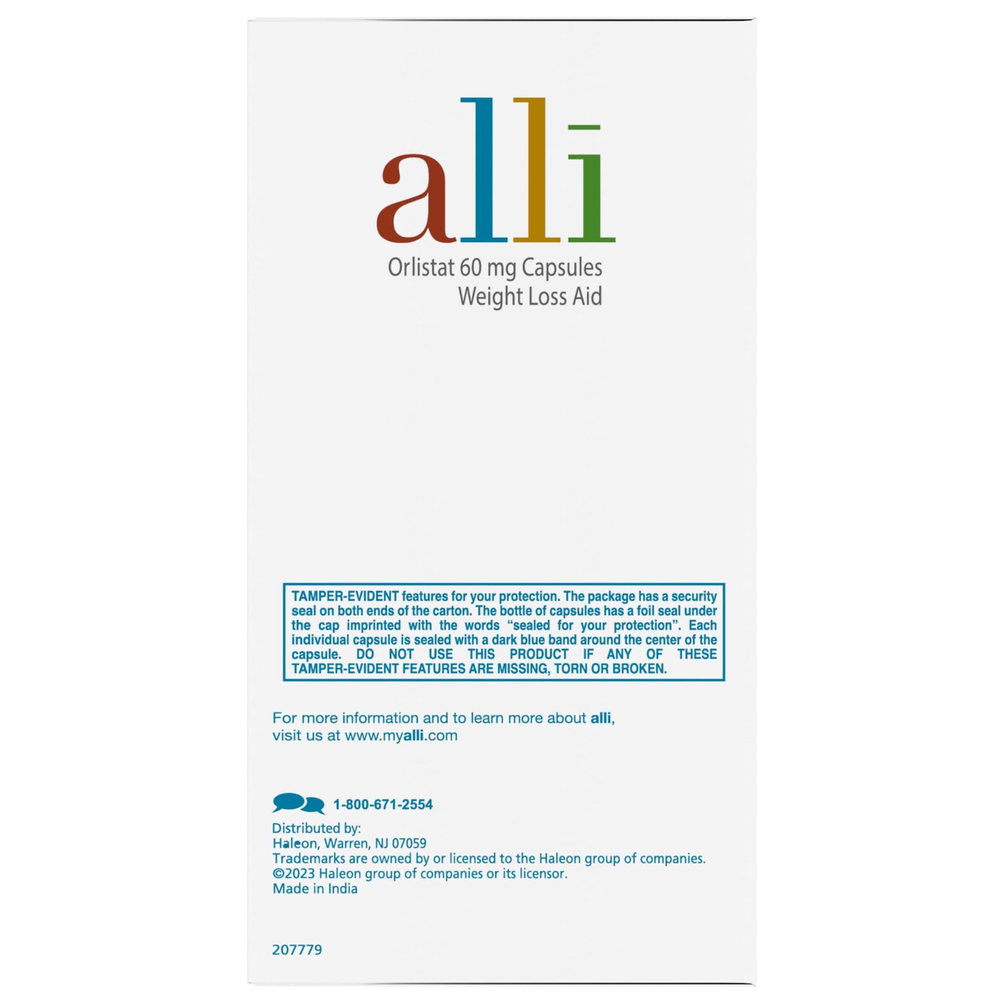 alli Orlistat 60mg Diet Weight Loss Supplement Capsules 60 Count