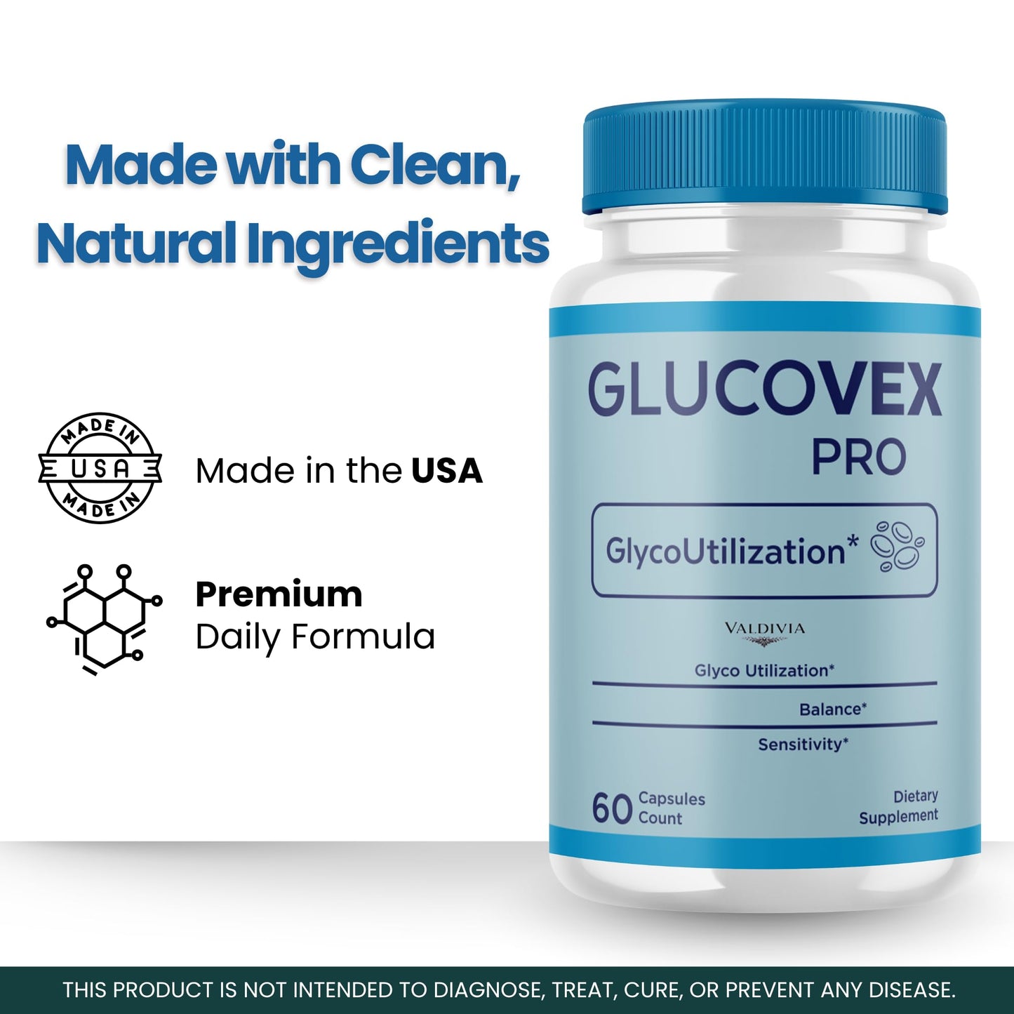 Valdivia Glucovex Capsules 300 Count