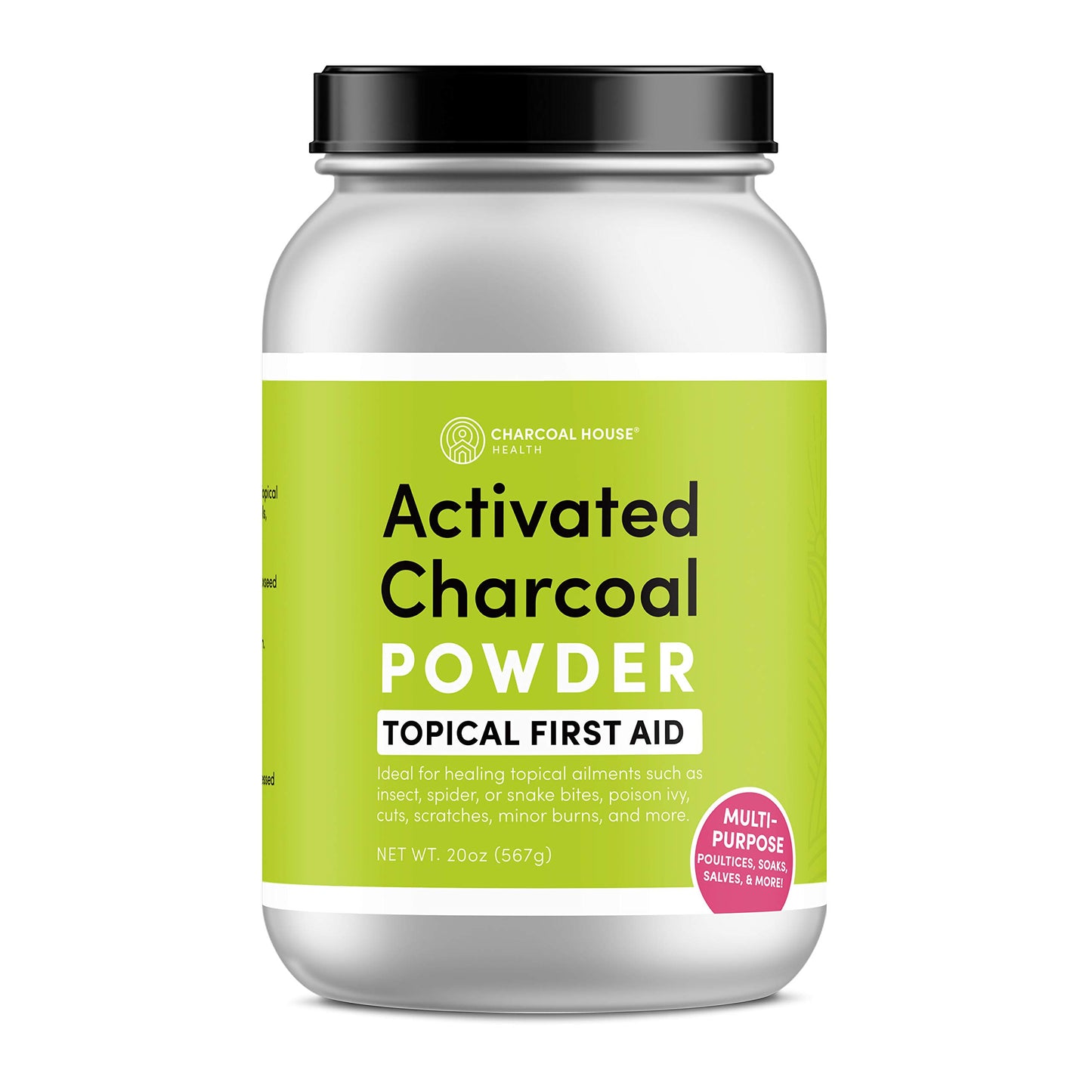 Charcoal House Hardwood Activated Charcoal Powder, 20 oz