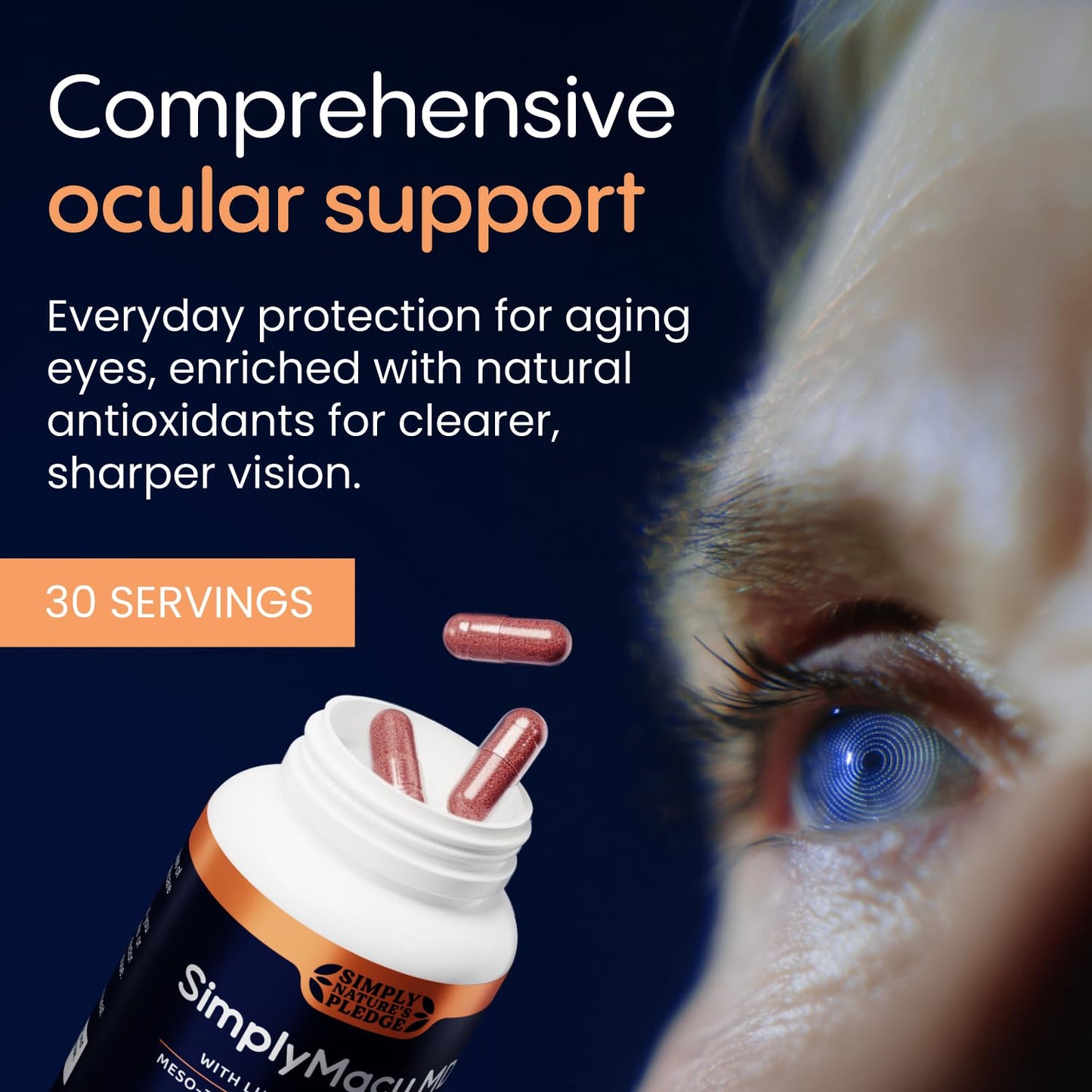 Simply Nature's Pledge Macu MD Vision Support Capsules, 30 Capsules