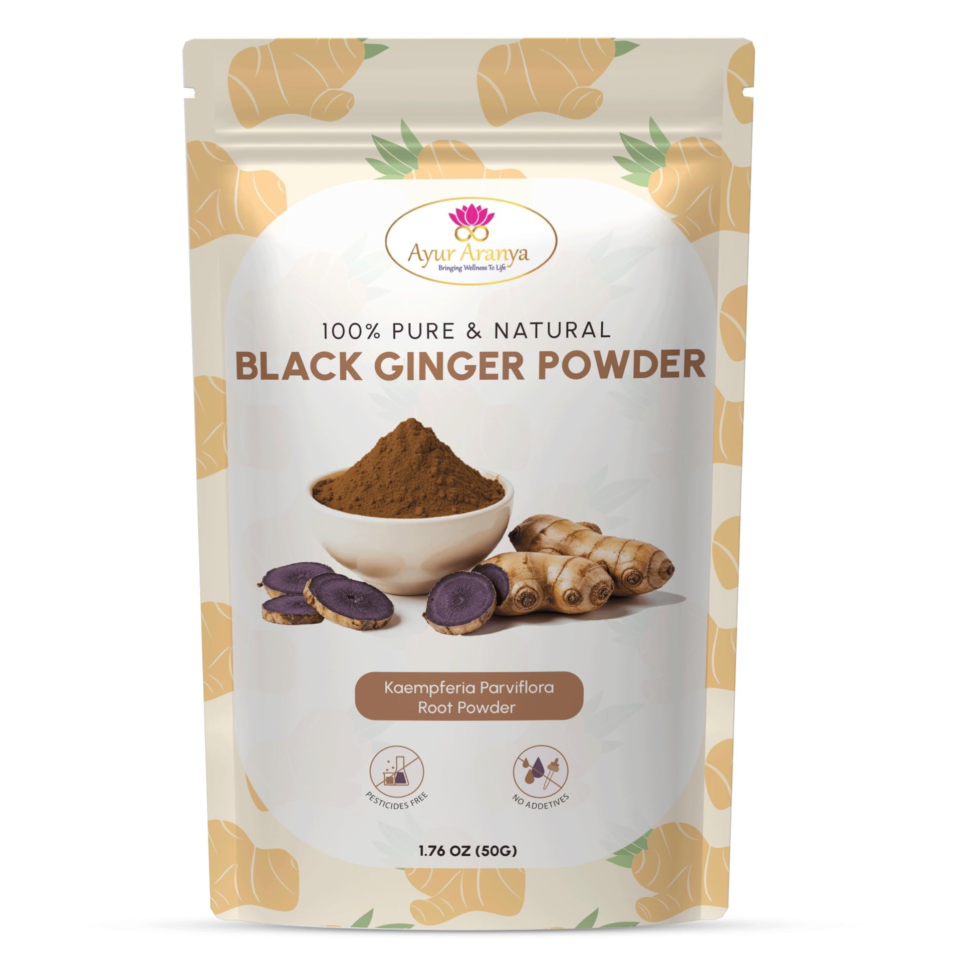 Mountain Essentials Ayur Aranya 100% Pure Black Ginger Powder 1.76 Ounce