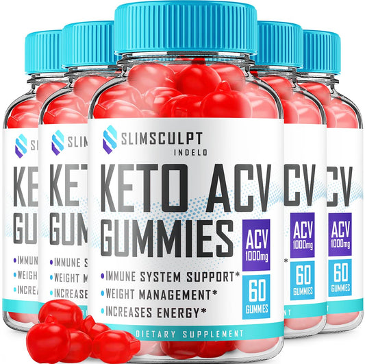 Indelo Slimsculpt Keto ACV Weight Loss Gummies, 300 Gummies